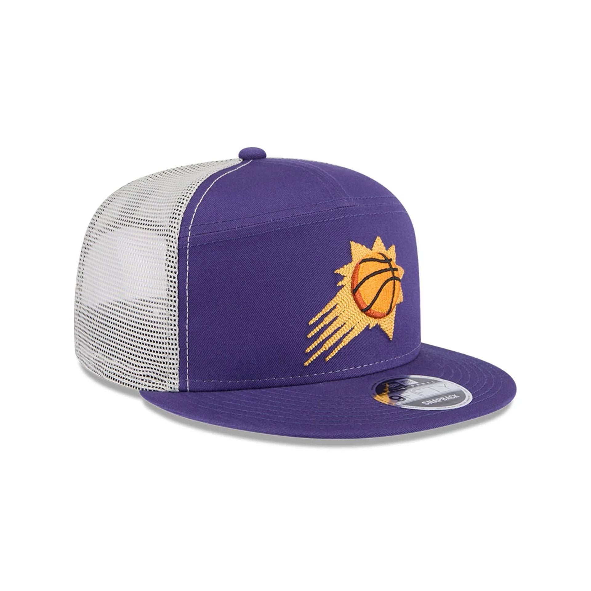 This is a Phoenix Suns NBA All Star Game 2025 Fan Pack Dark Purple 9FIFTY Split Panel Snapback Cap 5