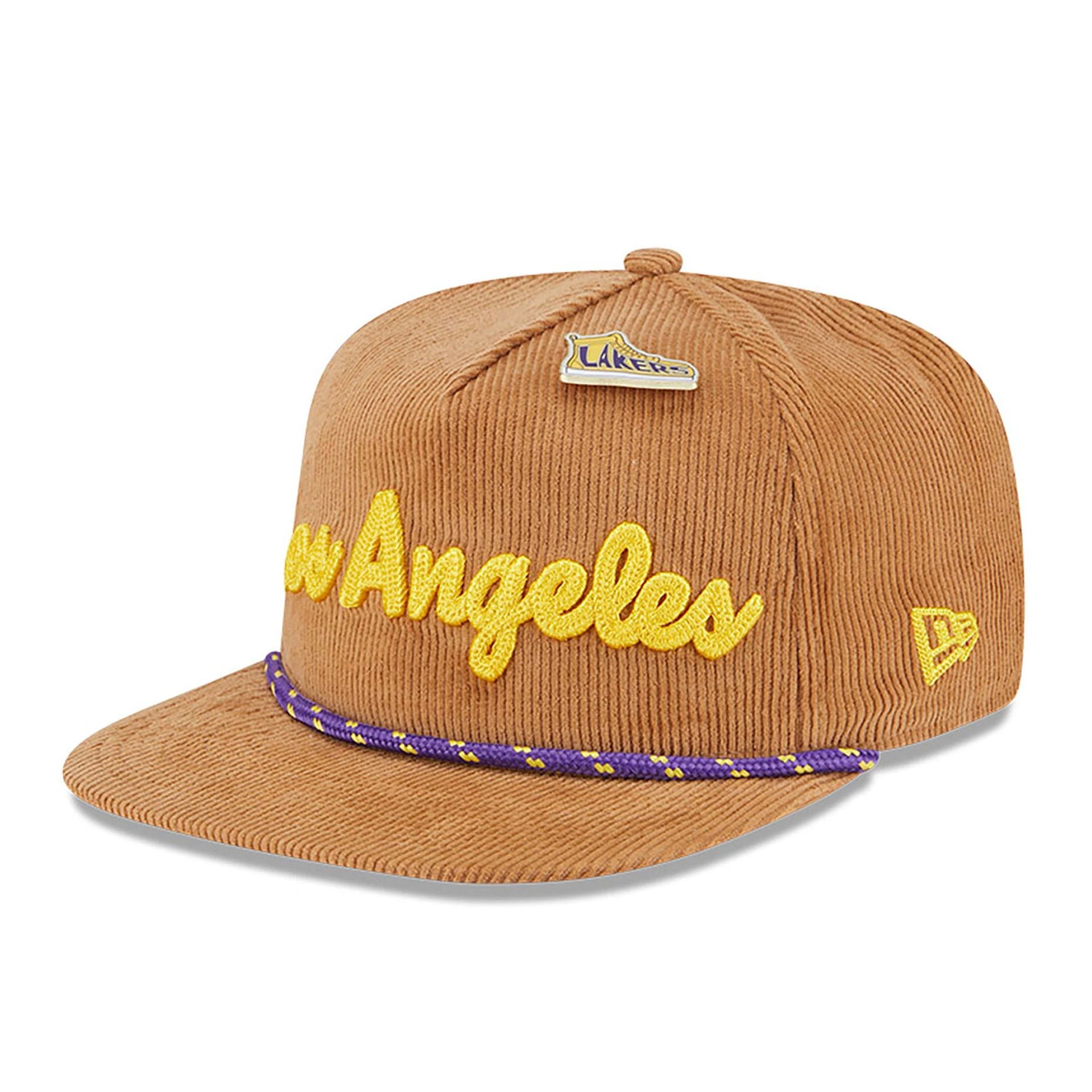 This is a LA Lakers NBA All Star Game 2025 Fan Pack Beige Golfer Adjustable Cap 1