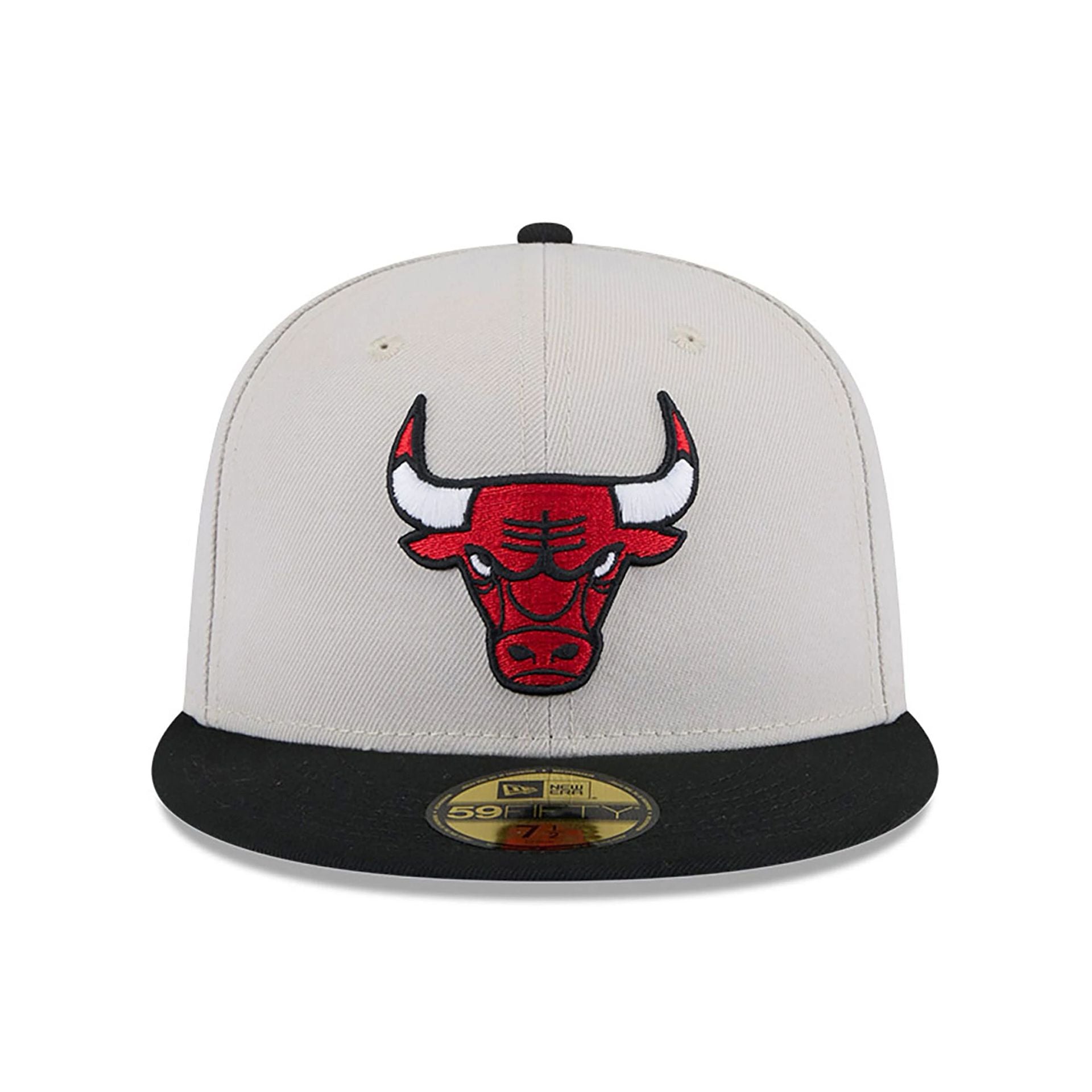 This is a Chicago Bulls NBA All Star Game 2025 Fan Pack Cream 59FIFTY Fitted Cap 2