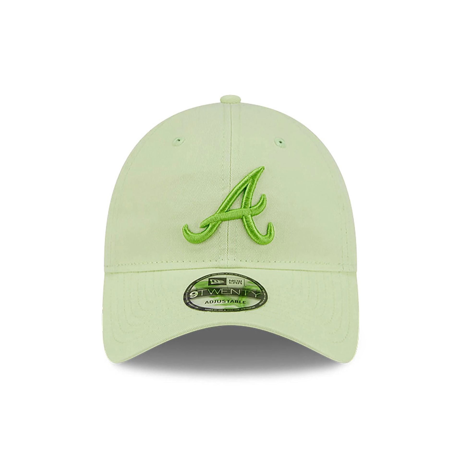 This is a Atlanta Braves Spring Training Fan Pack 2025 Pastel Green 9TWENTY Adjustable Cap 2