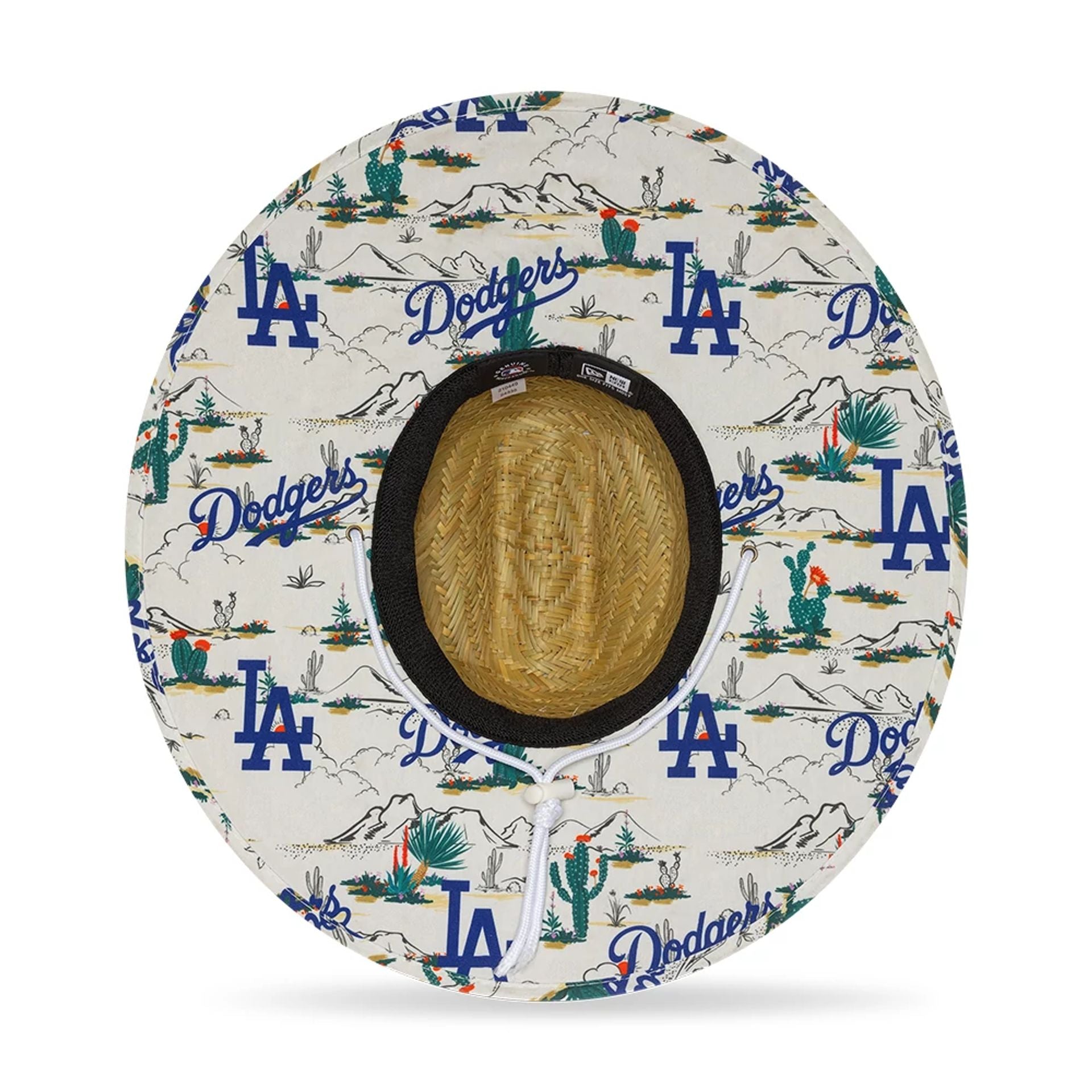 This is a LA Dodgers Spring Training Fan Pack 2025 Beige Straw Hat 2