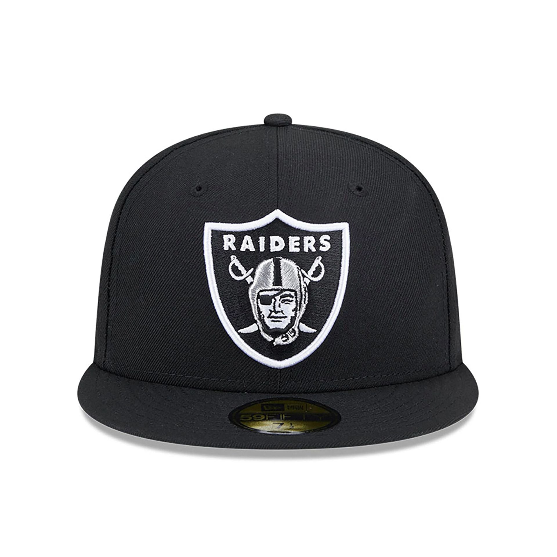 This is a Las Vegas Raiders FELT x NFL Black 59FIFTY Fitted Cap 3