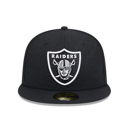 This is a Las Vegas Raiders FELT x NFL Black 59FIFTY Fitted Cap 3