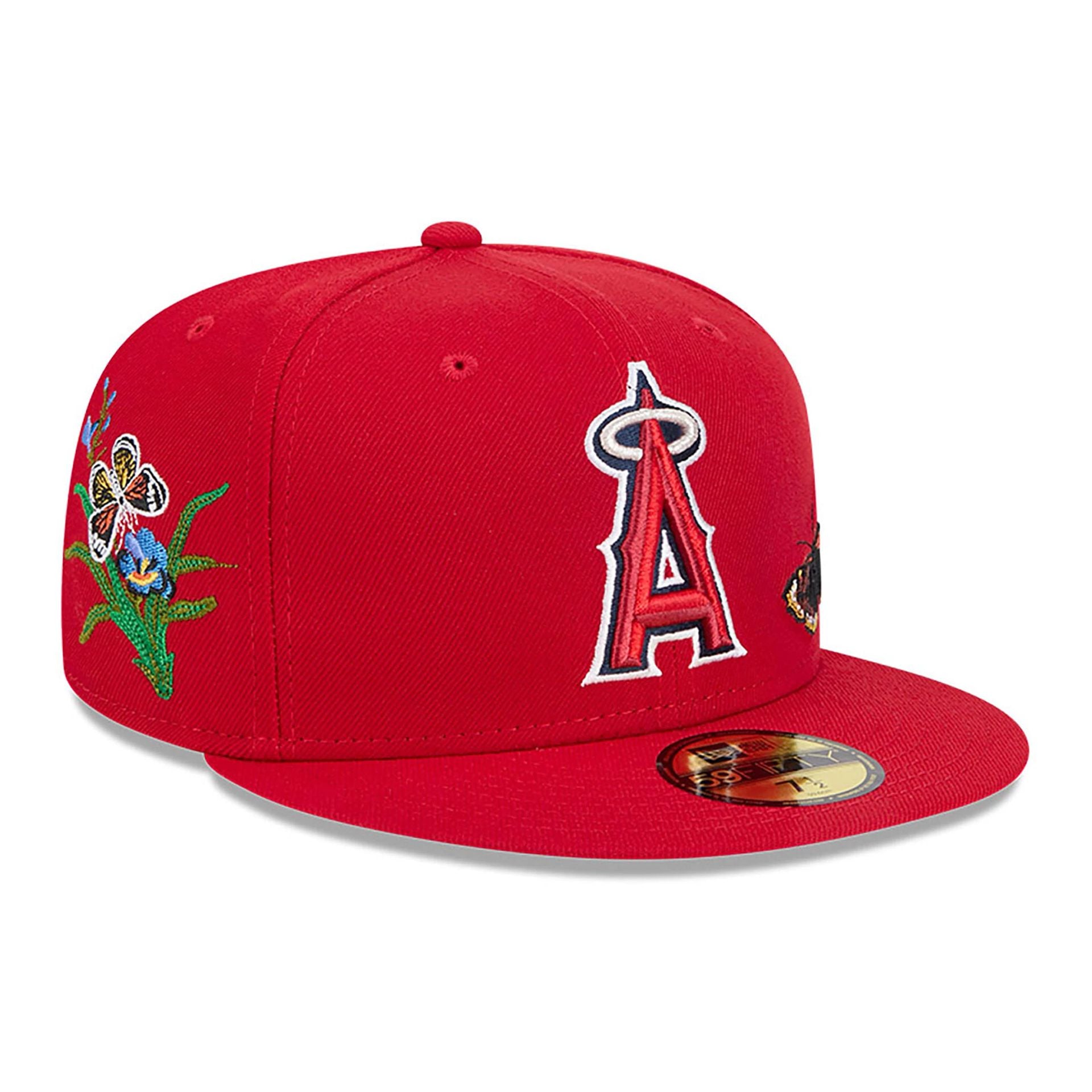 This is a LA Angels Felt x MLB Red 59FIFTY Fitted Cap 4