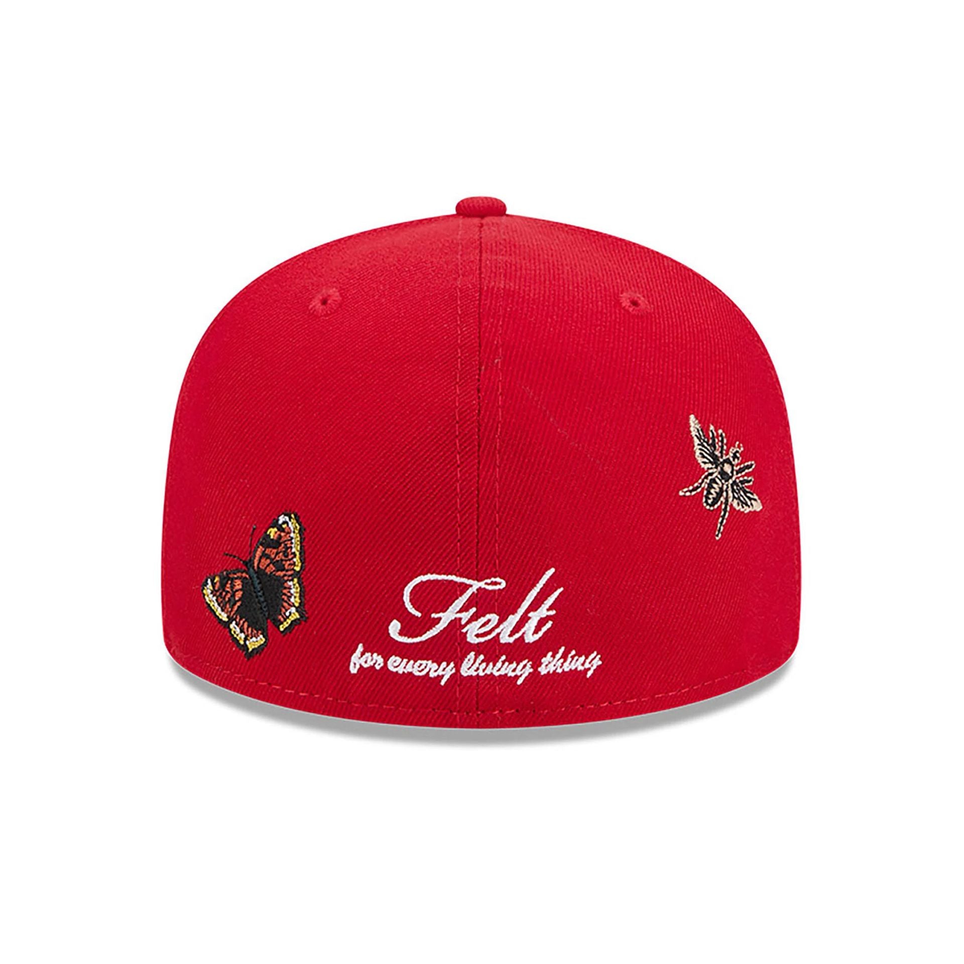 This is a LA Angels Felt x MLB Red 59FIFTY Fitted Cap 5