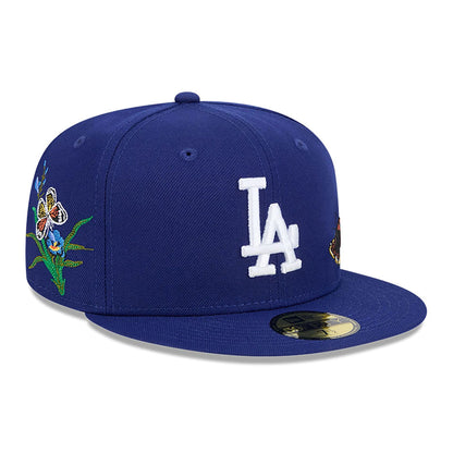 This is a LA Dodgers FELT x MLB Dark Blue 59FIFTY Fitted Cap 4