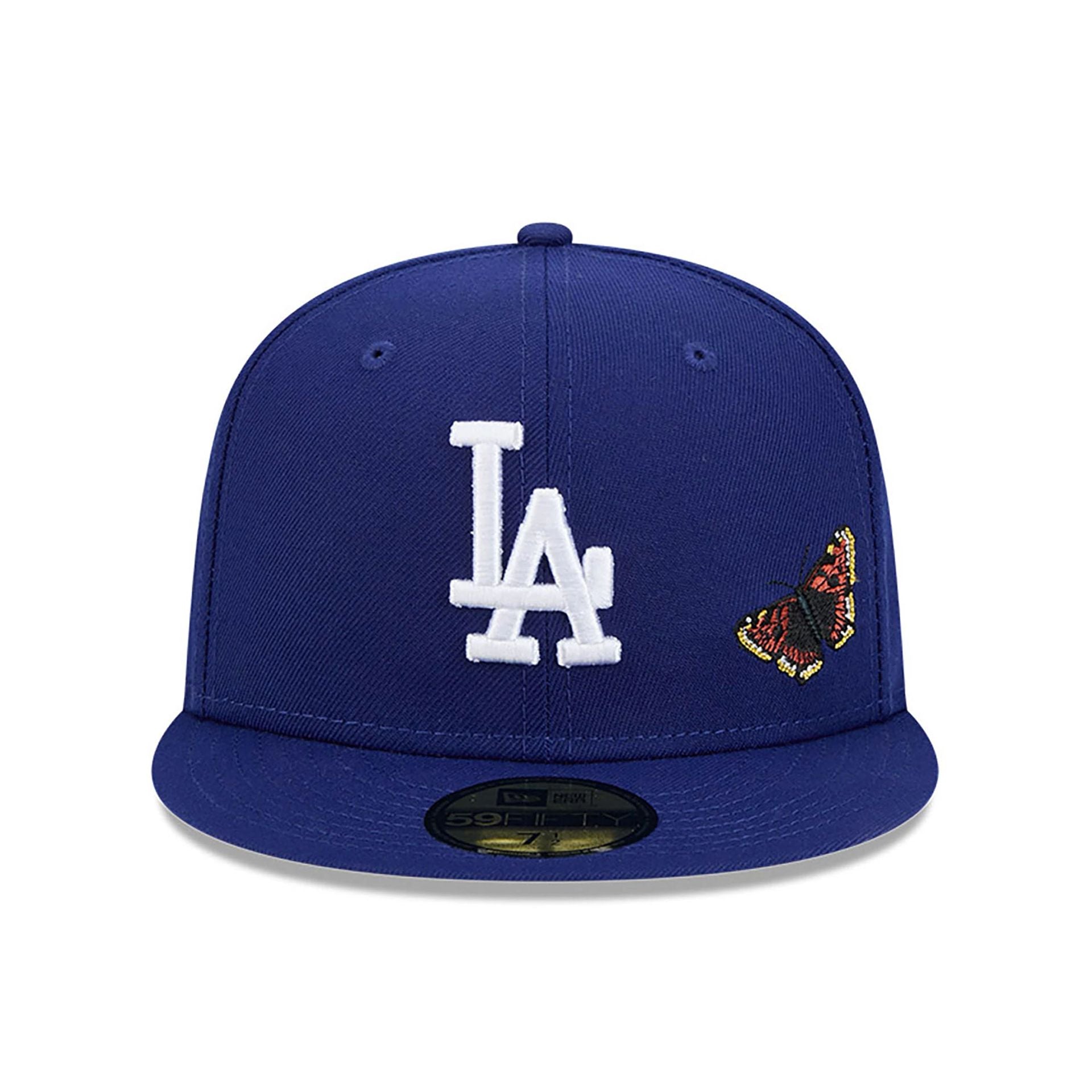 This is a LA Dodgers FELT x MLB Dark Blue 59FIFTY Fitted Cap 3