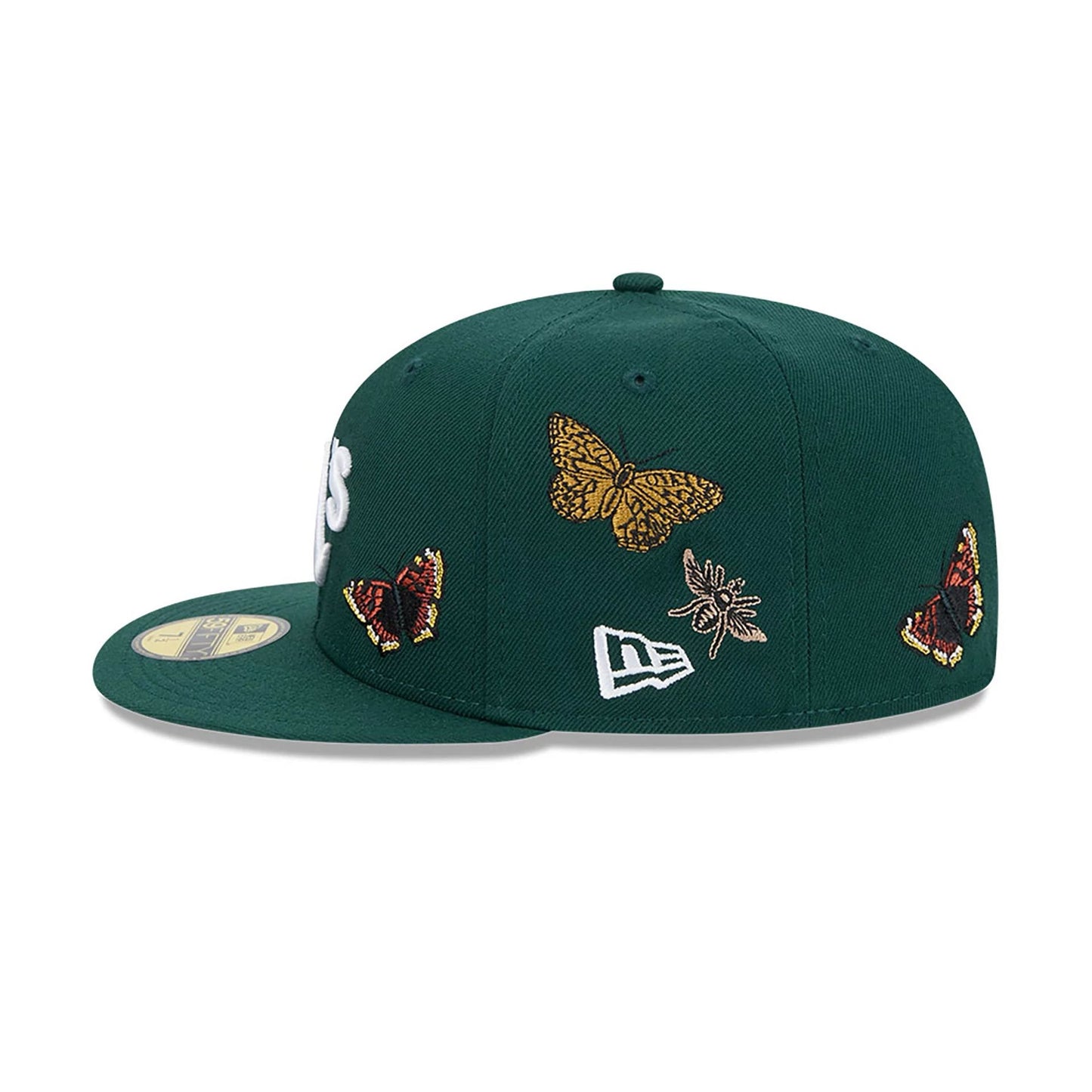 This is a Oakland Athletics FELT x MLB Dark Green 59FIFTY Fitted Cap 7