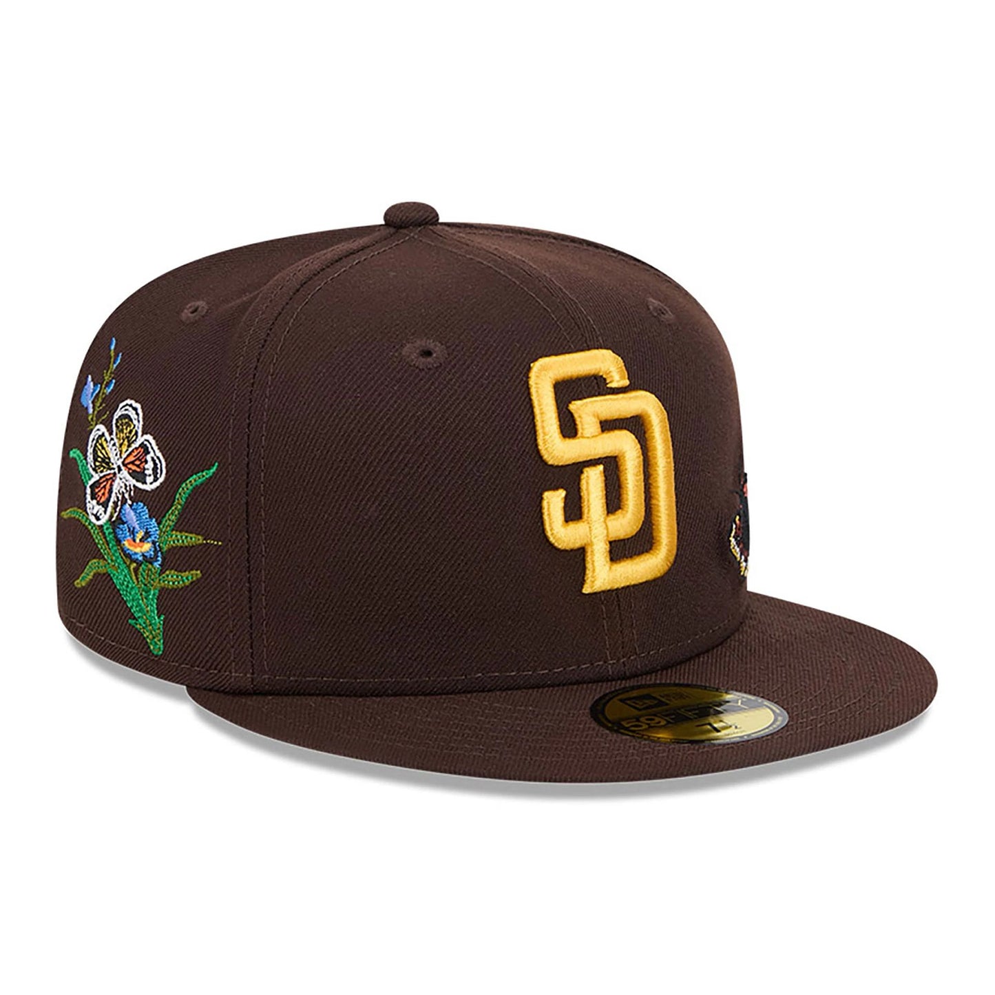 This is a San Diego Padres FELT x MLB Dark Brown 59FIFTY Fitted Cap 4