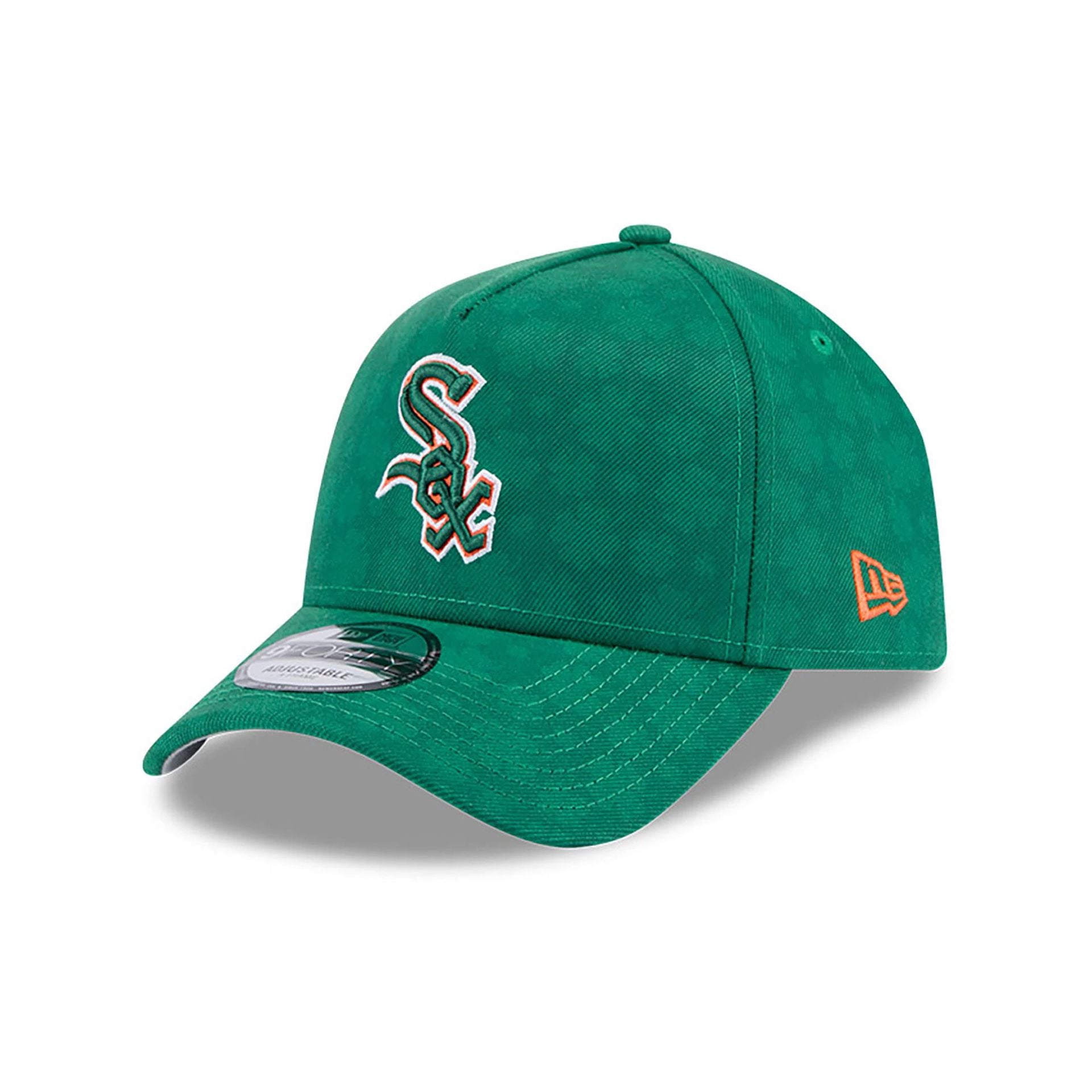 This is a Chicago White Sox MLB St. Patrick's Day Green 9FORTY A-Frame Adjustable Cap 1