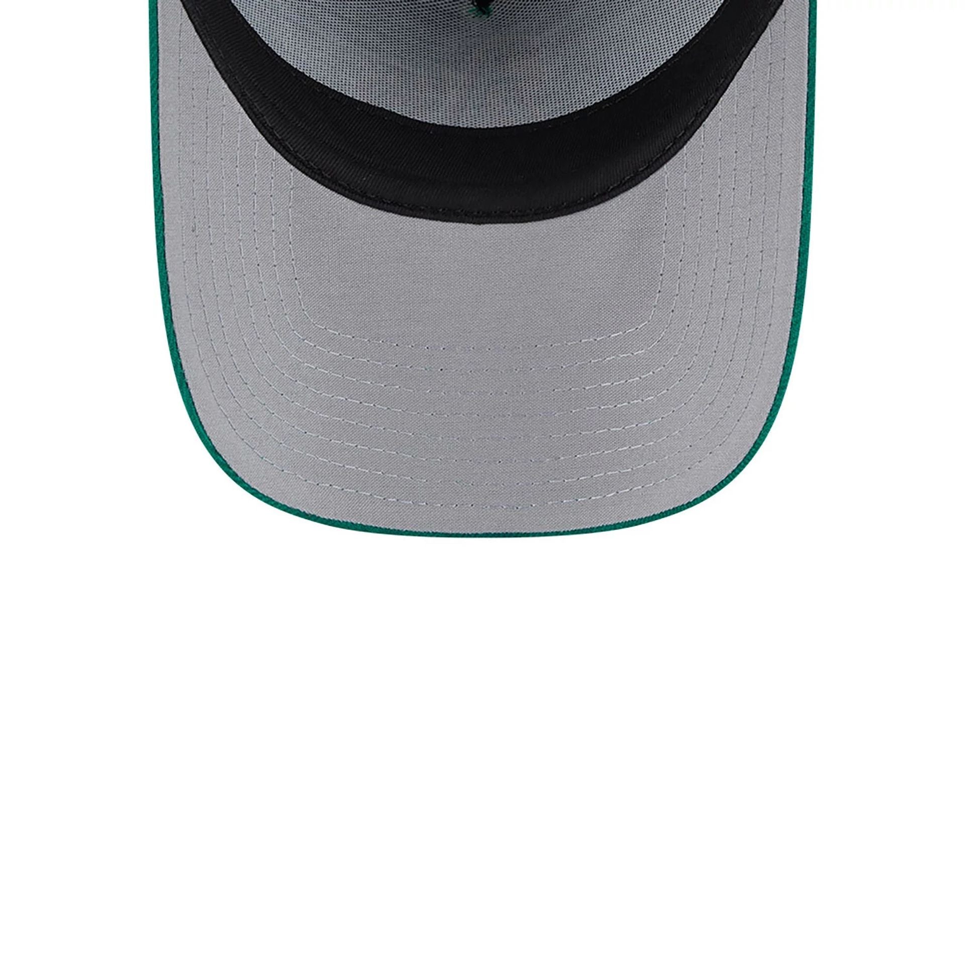 This is a Oakland Athletics MLB St. Patrick's Day Green 9FORTY A-Frame Adjustable Cap 2