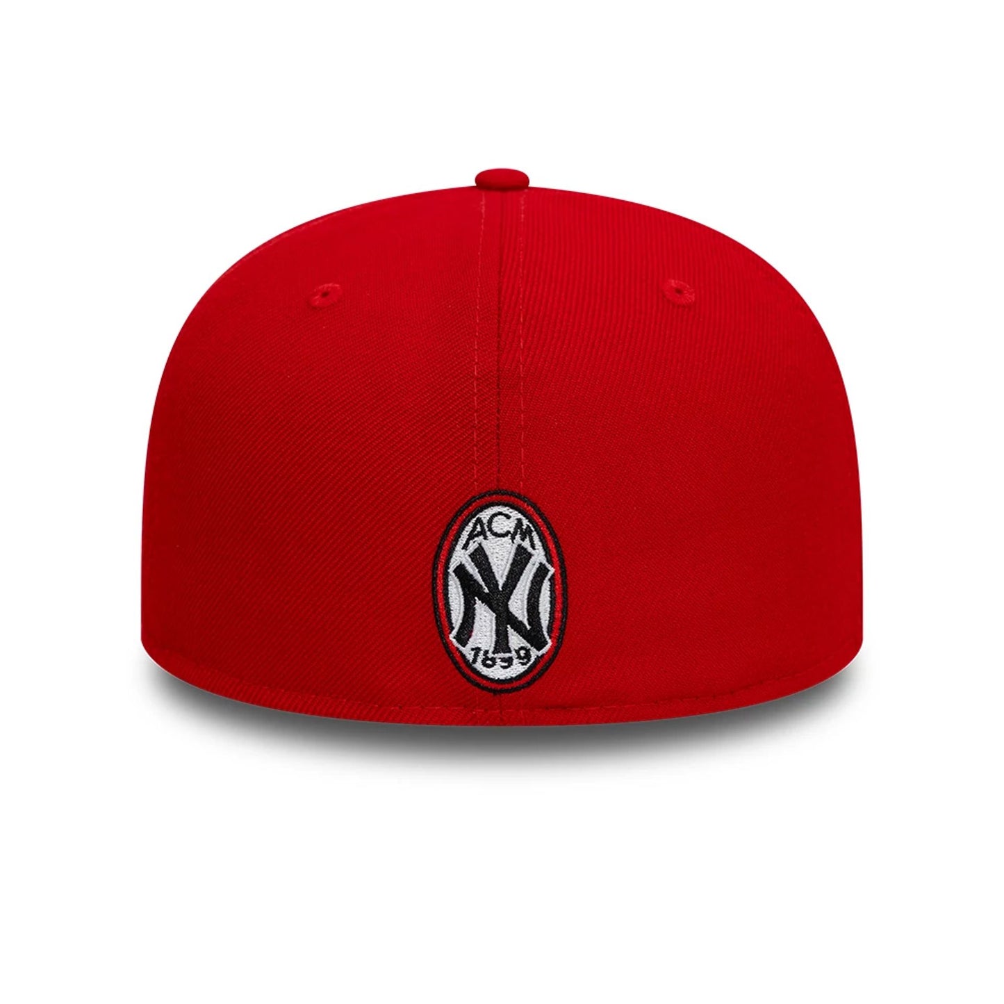 This is a AC Milan x New York Yankees Red 59FIFTY Fitted Cap 5