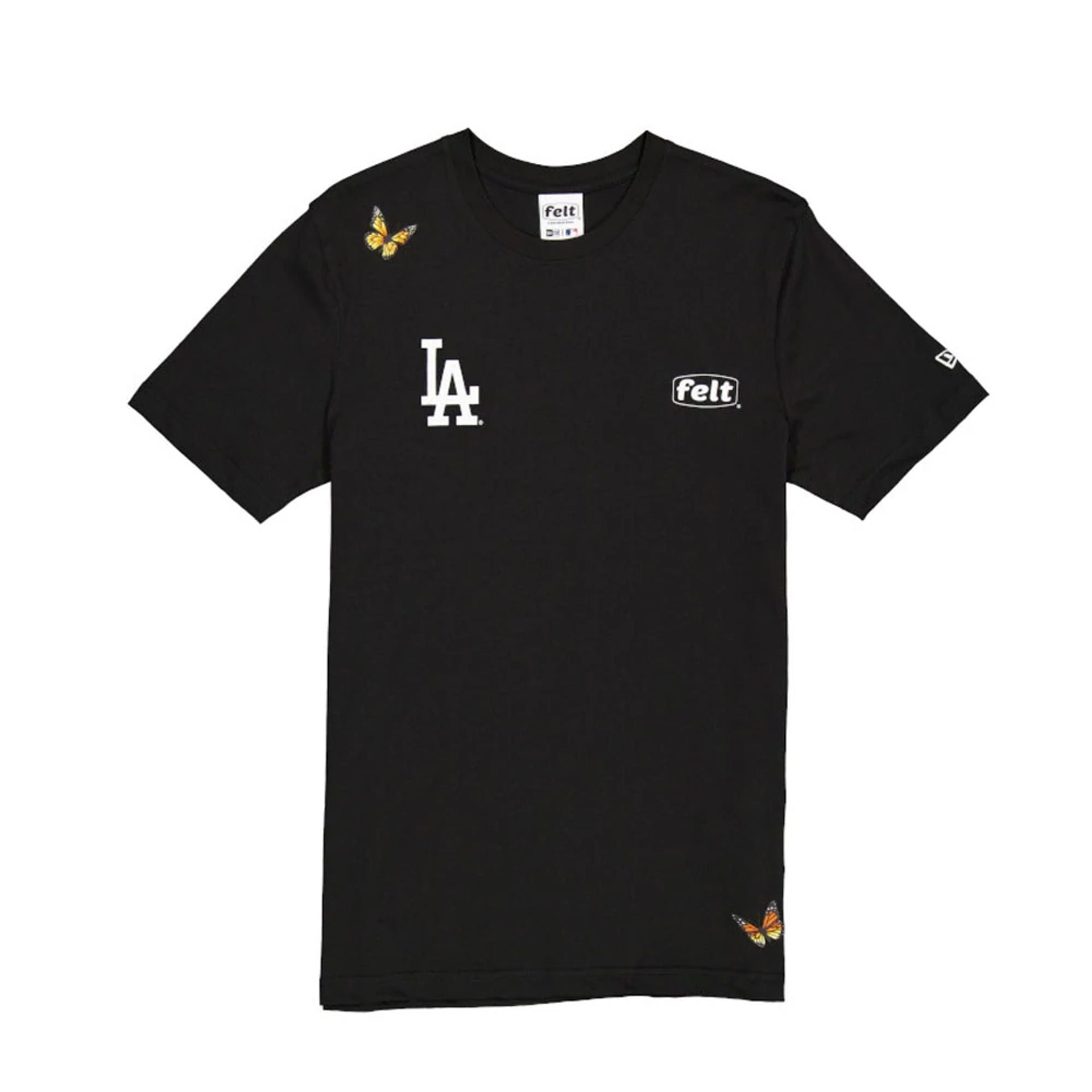 This is a LA Dodgers FELT x MLB Black T-Shirt  1