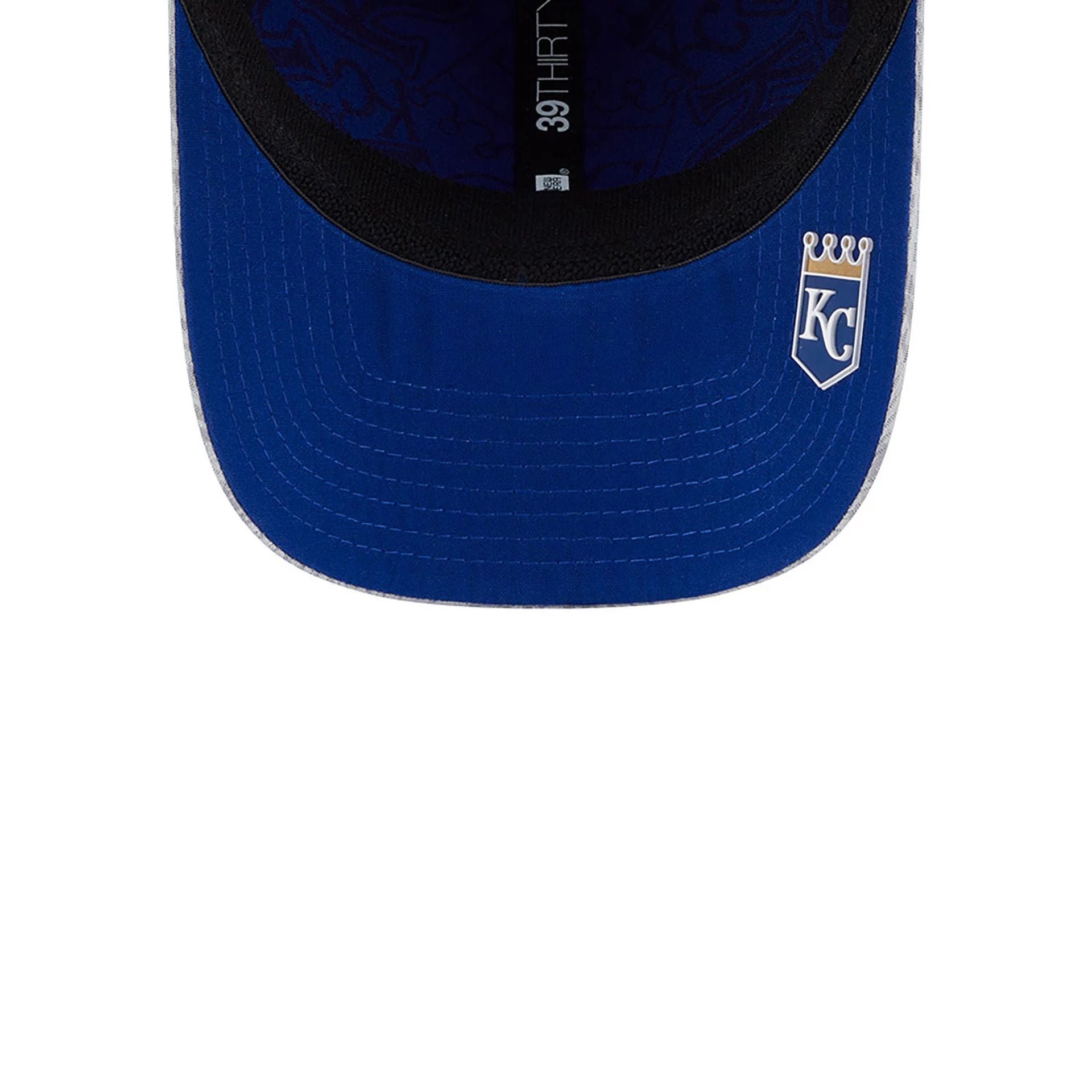 This is a Kansas City Royals Club House Grey 39THIRTY Stretch Fit Cap 2