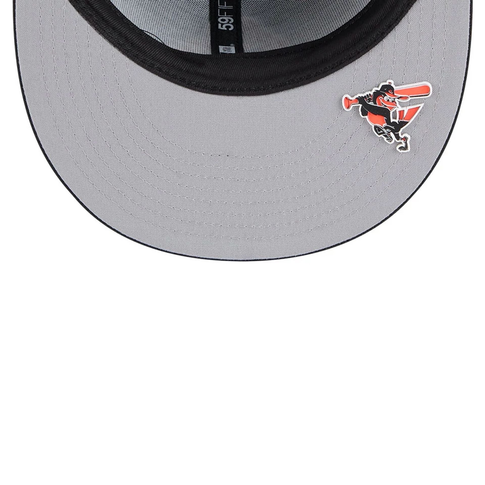 This is a Baltimore Orioles Club House Black 59FIFTY Fitted Cap 2