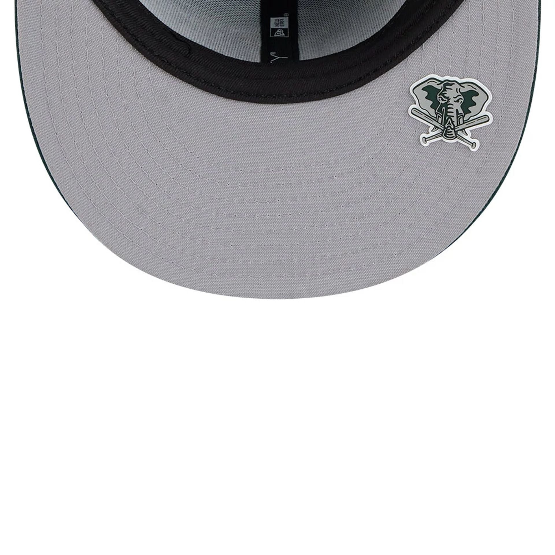 This is a Oakland Athletics Club House Dark Green 59FIFTY Fitted Cap 2