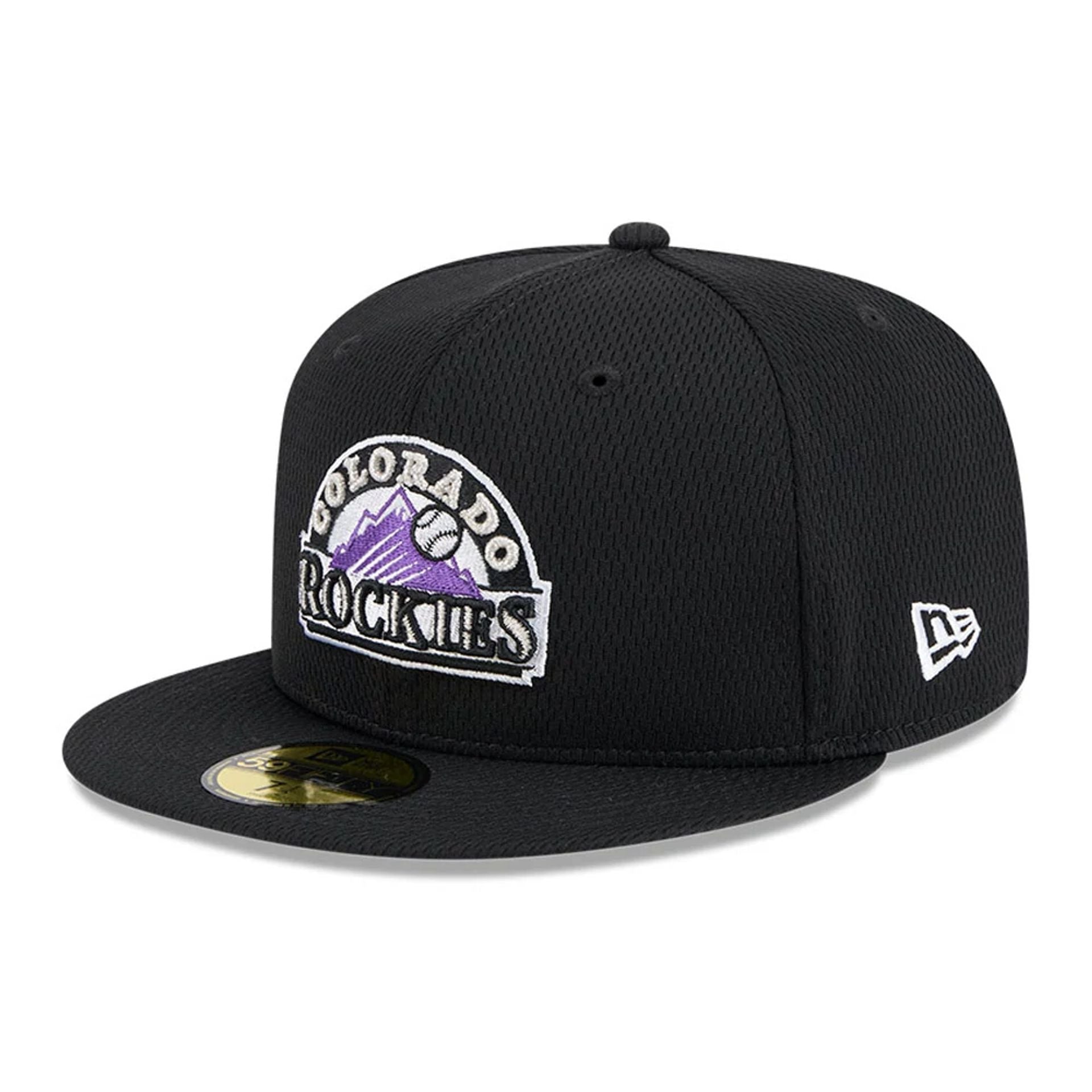 This is a Colorado Rockies Club House Black 59FIFTY Fitted Cap 1