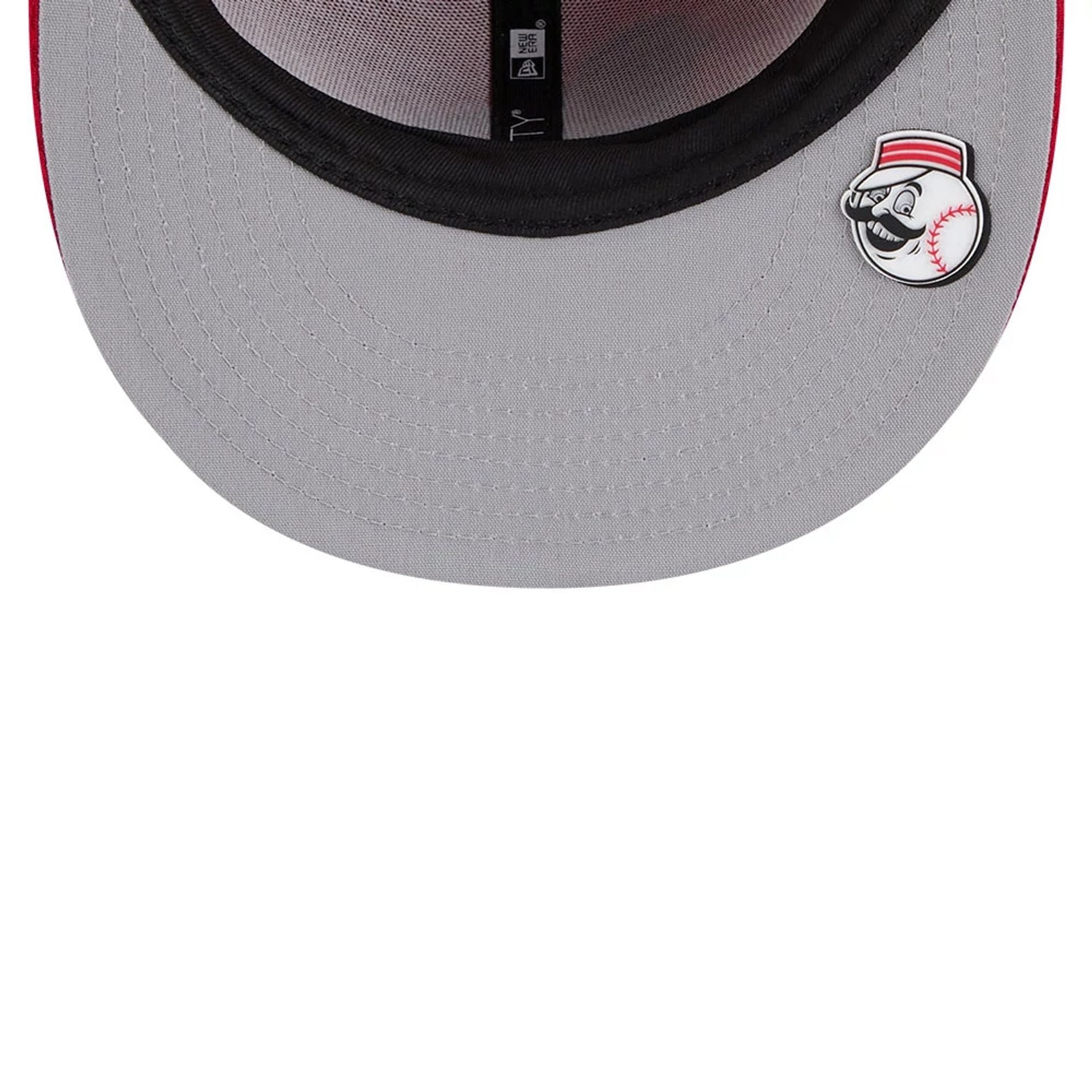 This is a Cincinnati Reds Club House Red 59FIFTY Fitted Cap 2