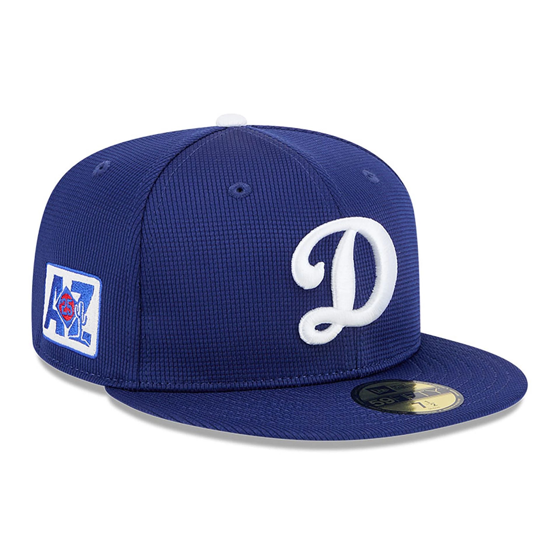 This is a LA Dodgers Spring Training 2025 Dark Blue 59FIFTY Fitted Cap 1