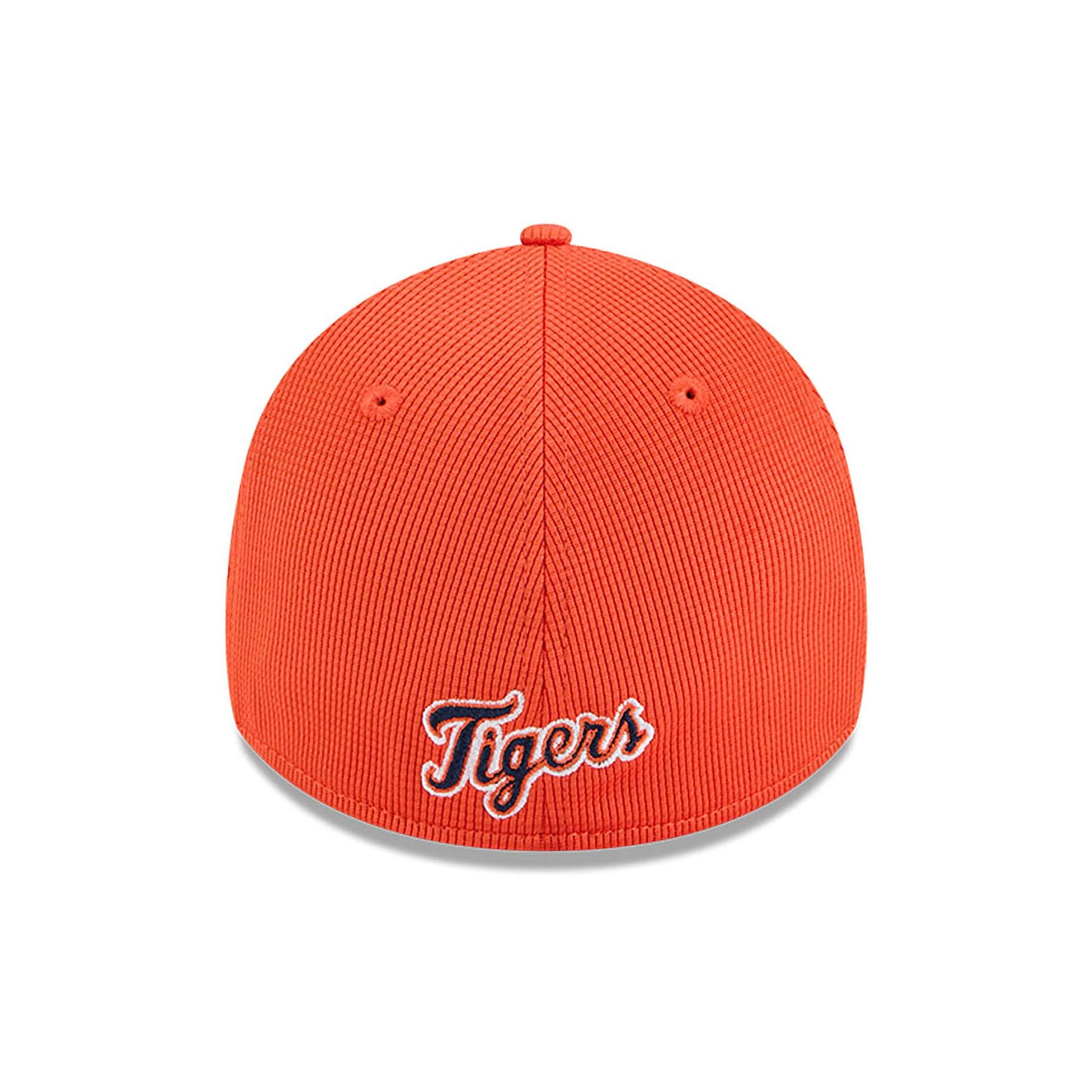 This is a Detroit Tigers Spring Training 2025 Orange 39THIRTY Stretch Fit Cap 2