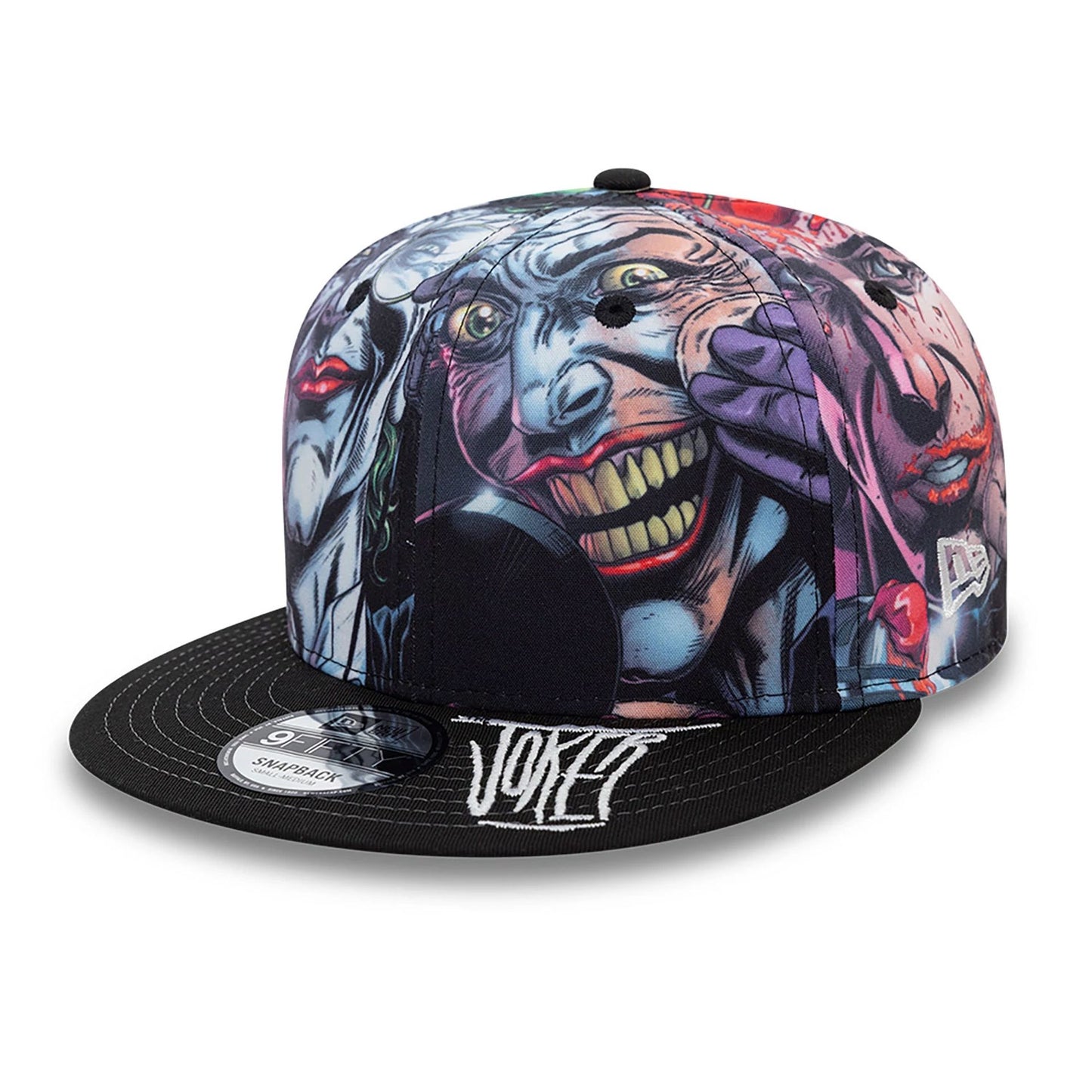 This is a Joker All Over Photo Multi 9FIFTY Snapback Adjustable Cap 1