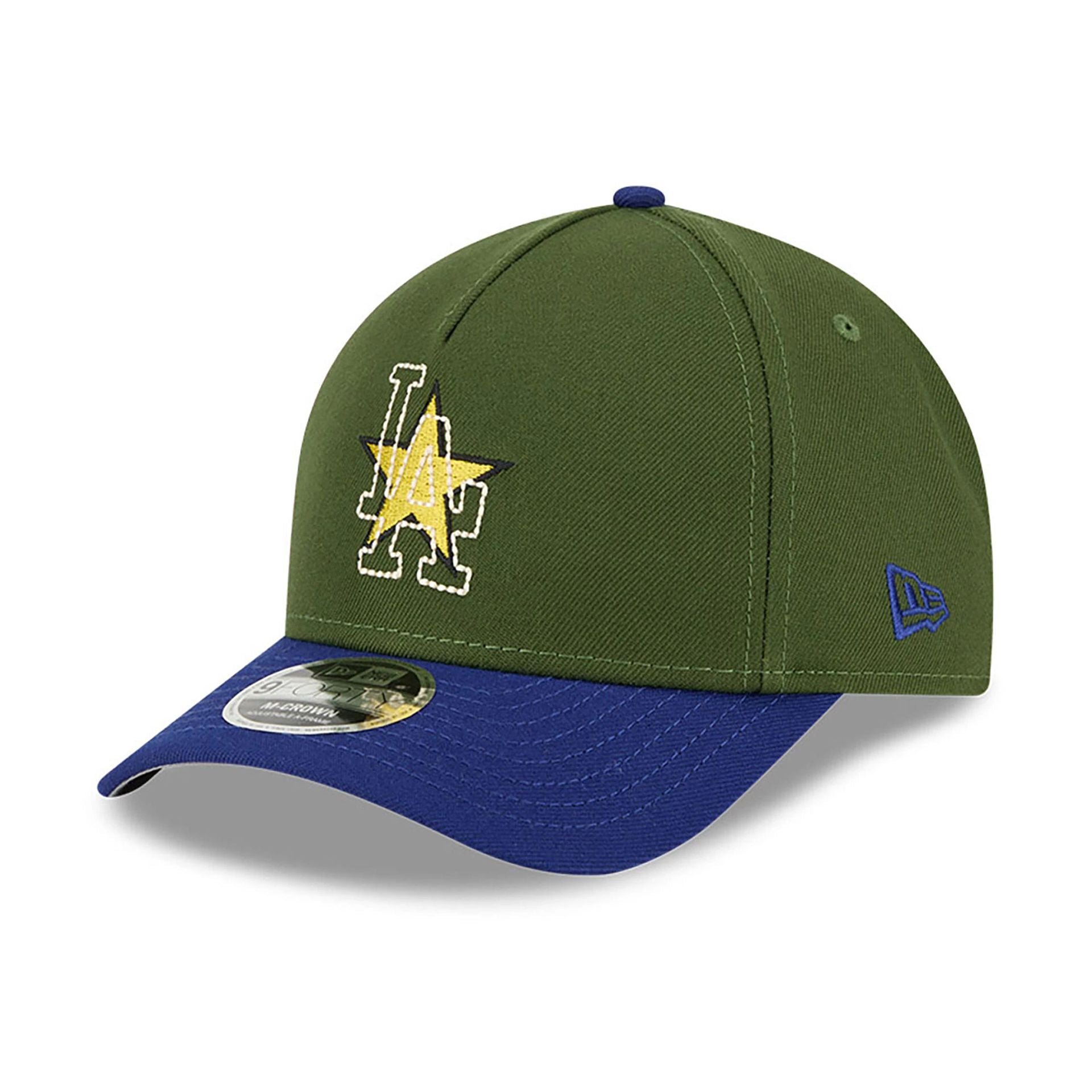 This is a LA Dodgers City Feature Dark Green 9FORTY M-Crown A-Frame Adjustable Cap 1