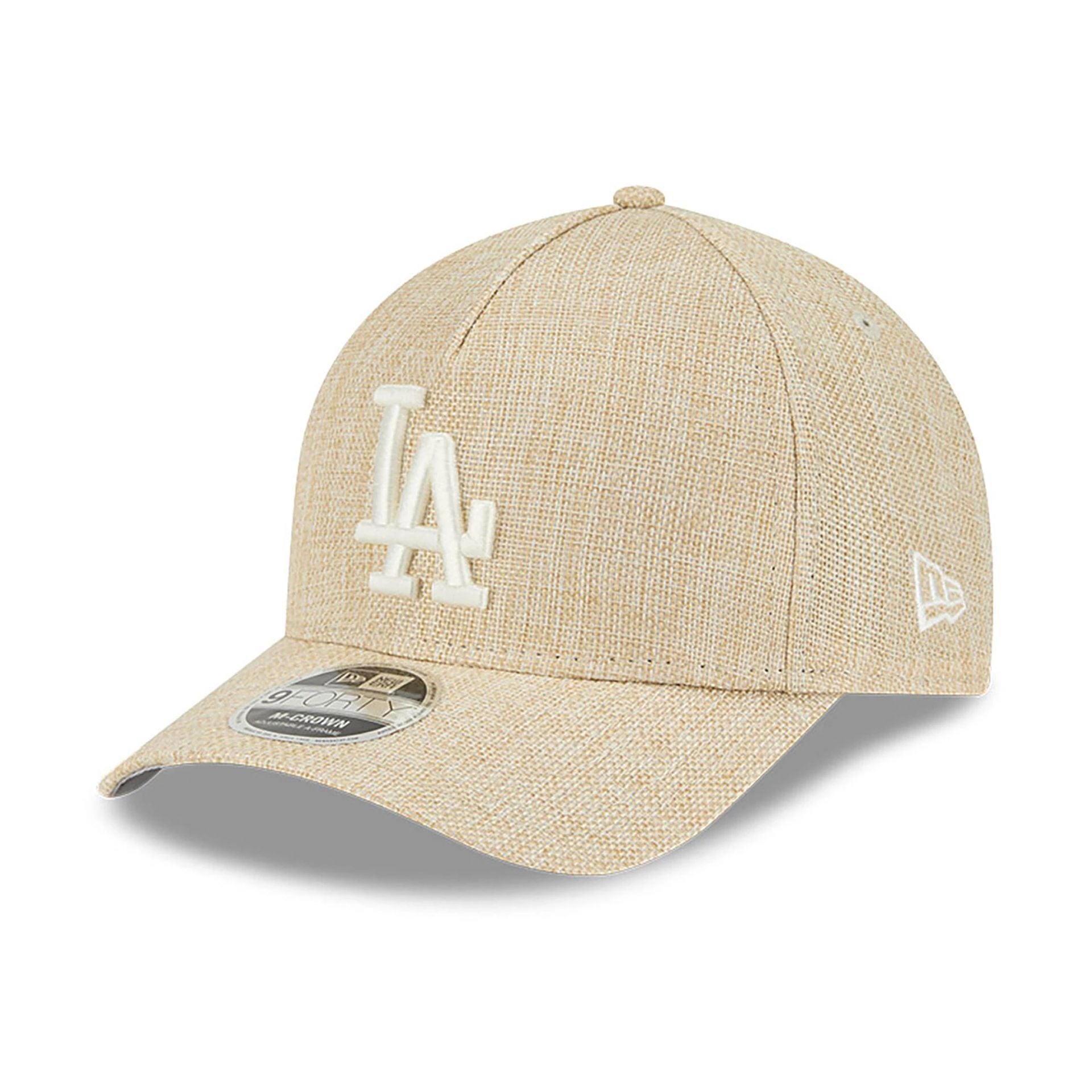 This is a LA Dodgers Cotton Weave Cream 9FORTY M-Crown A-Frame Adjustable Cap 1