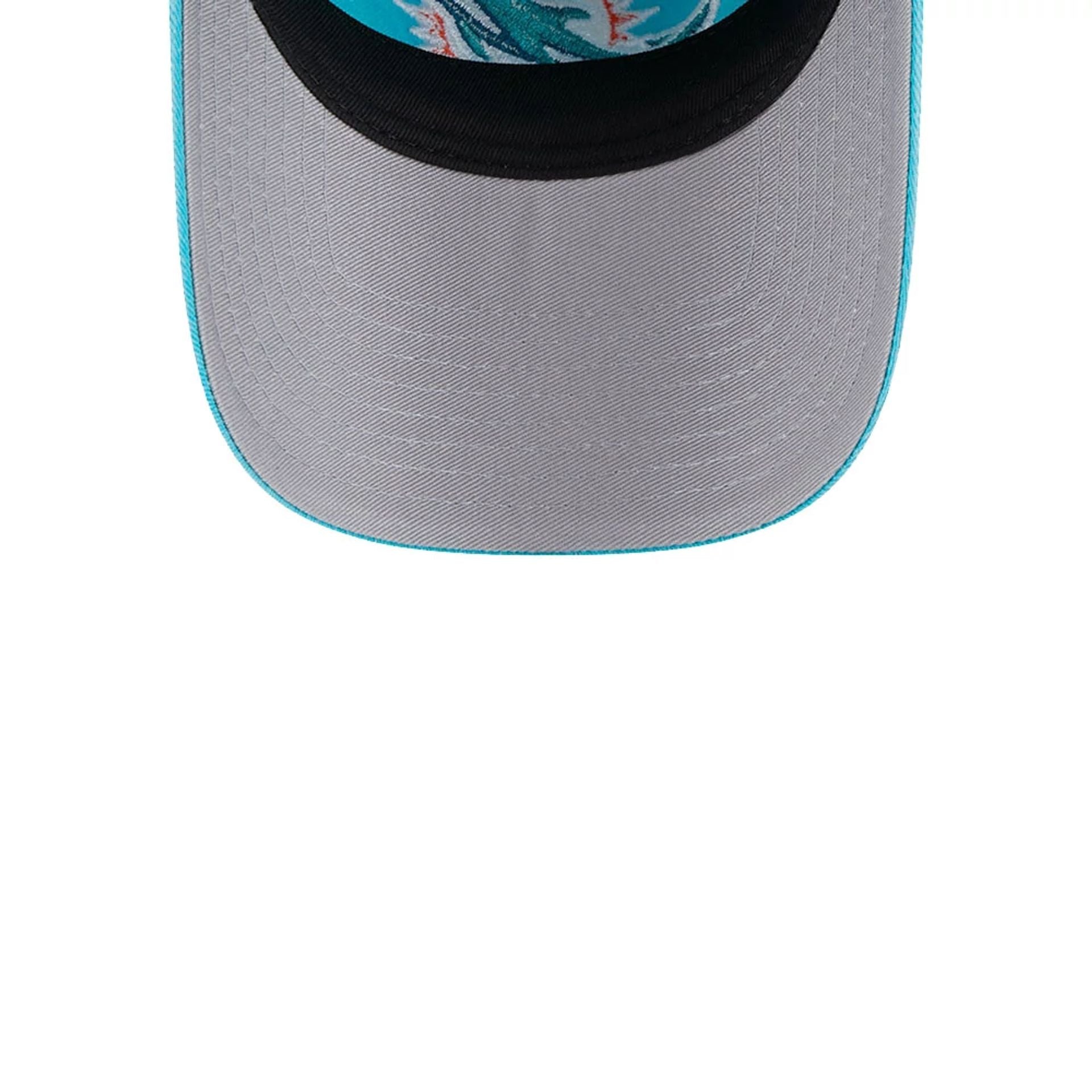 This is a Miami Dolphins Washed Contrast Turquoise 9TWENTY Adjustable Cap 2