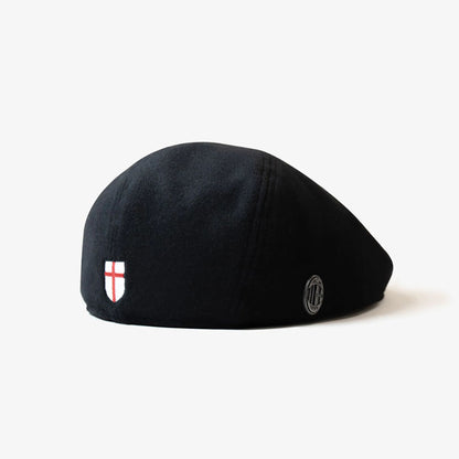 This is a AC Milan Herbert Kilpin Black Newsboy Hat 6