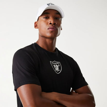 The Male model is wearing Las Vegas Raiders NFL Black T-Shirt 4