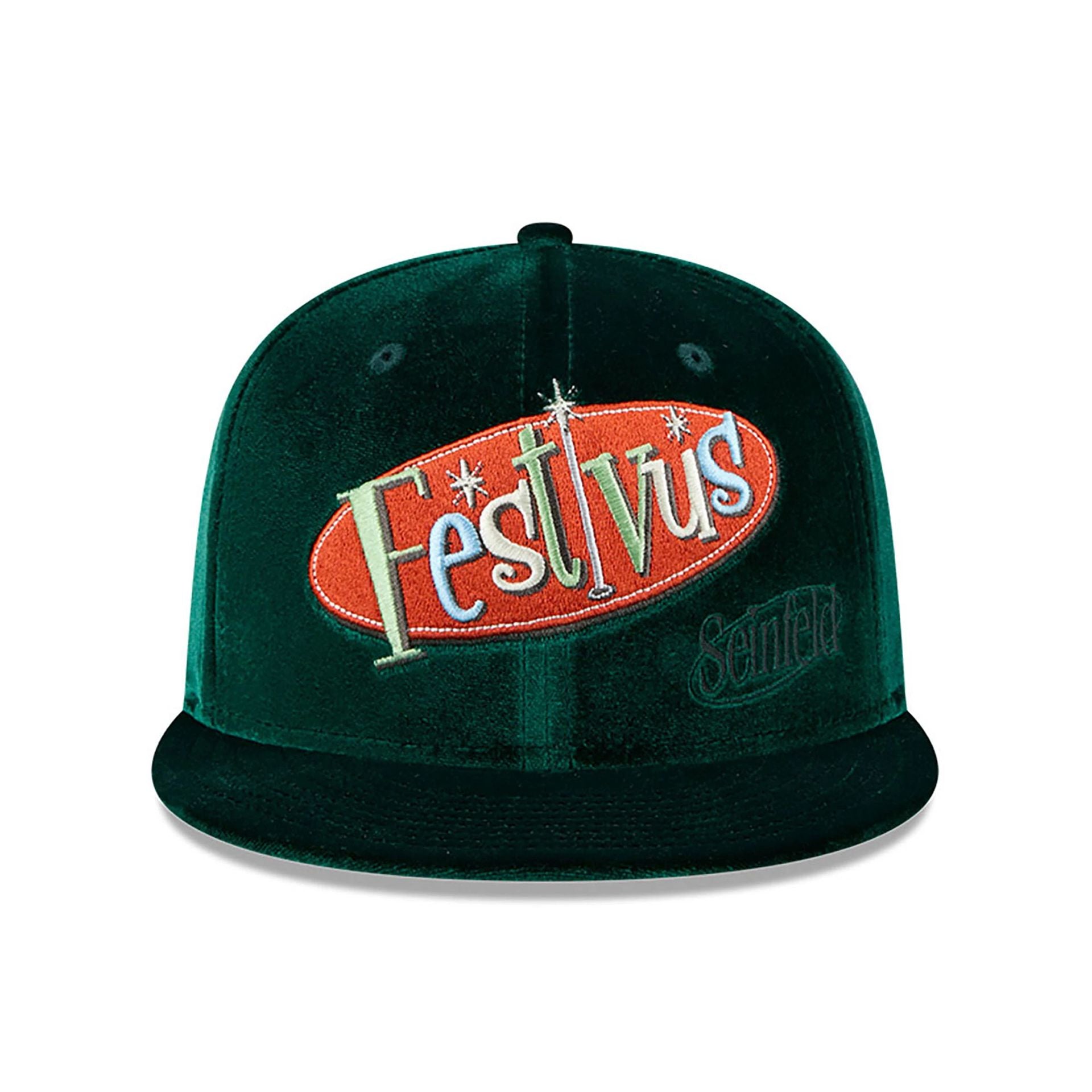 This is a Seinfeld Festivus Dark Green 59FIFTY Fitted Cap 3