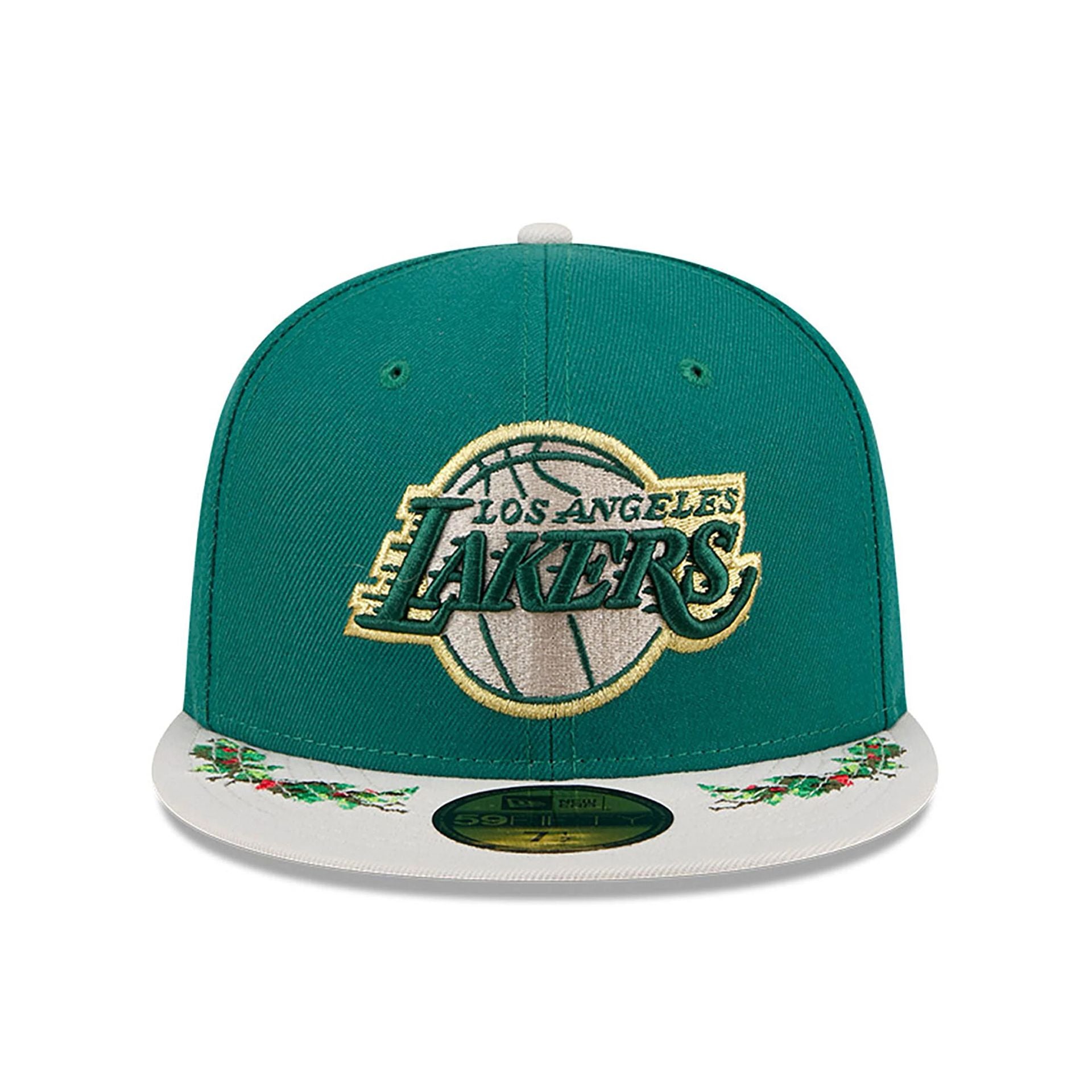 This is a LA Lakers Novelty Holly Green 59FIFTY Fitted Cap 3