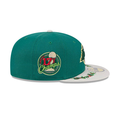 This is a LA Lakers Novelty Holly Green 59FIFTY Fitted Cap 6