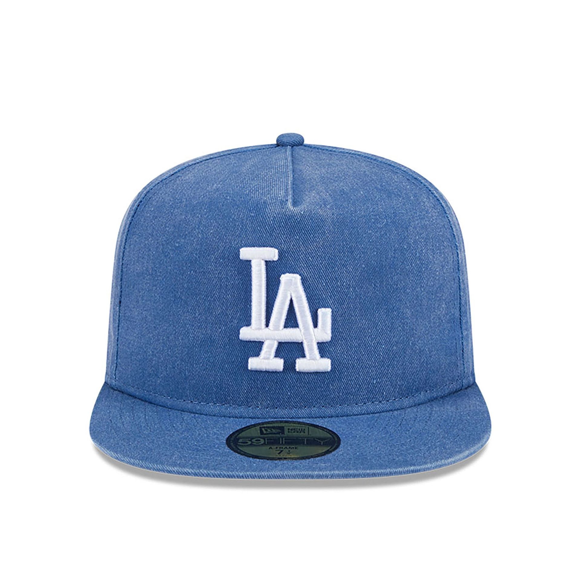 This is a LA Dodgers Pigment Dye Dark Blue 59FIFTY A-Frame Fitted Cap 3