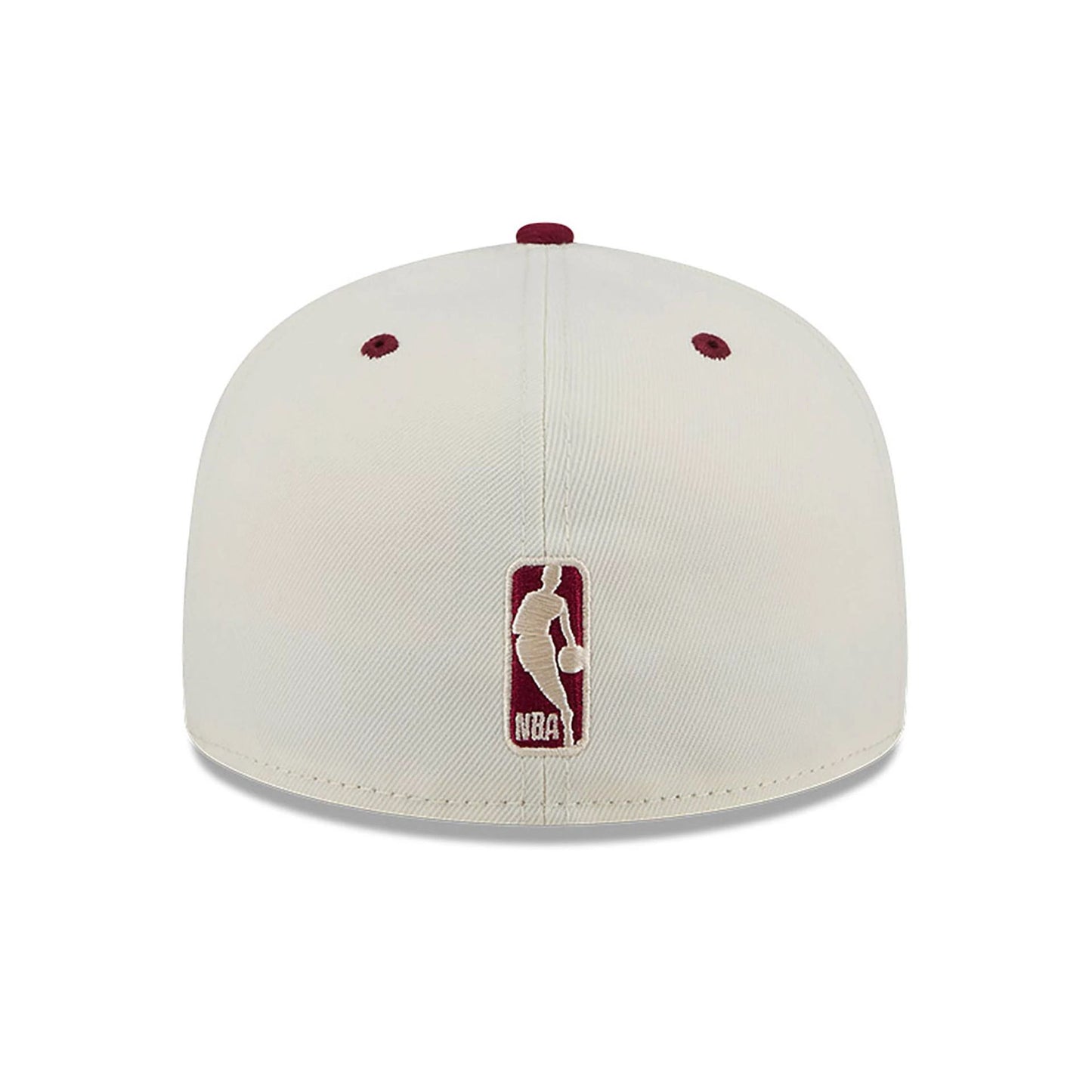 This is a LA Lakers Novelty Stitch White 59FIFTY Fitted Cap 5