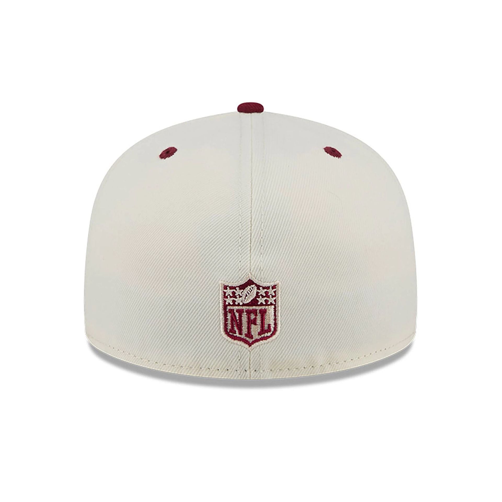 This is a Buffalo Bills Novelty Stitch White 59FIFTY Fitted Cap 5