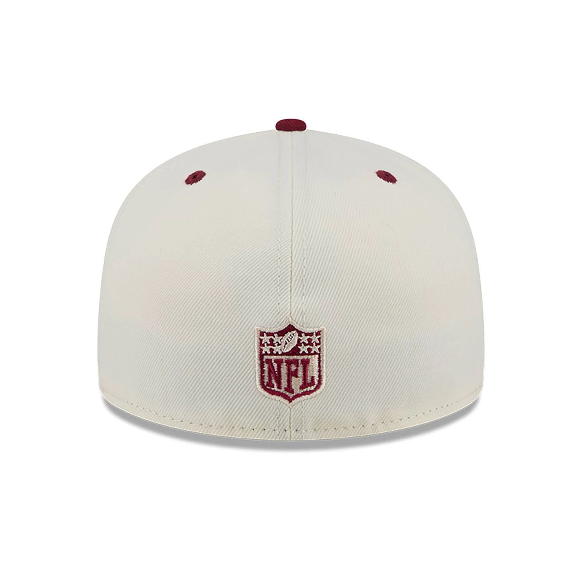 This is a San Francisco 49ers Novelty Stitch White 59FIFTY Fitted Cap 5