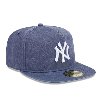 This is a New York Yankees Pigment Dye Navy 59FIFTY A-Frame Fitted Cap 4