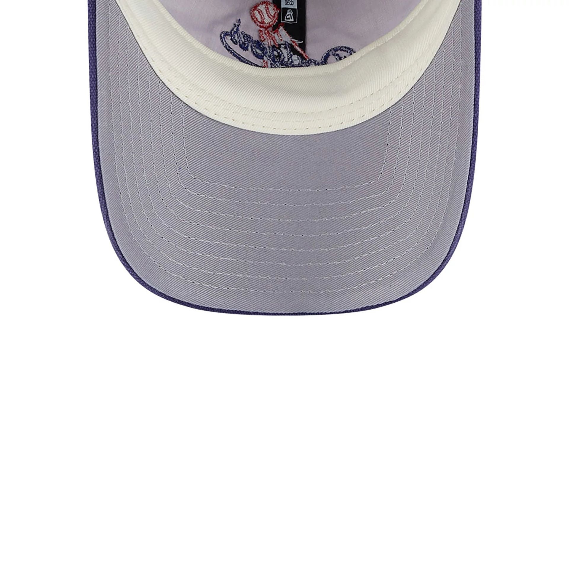 This is a LA Dodgers Tan Texture Dark Blue 9TWENTY Adjustable Cap 2