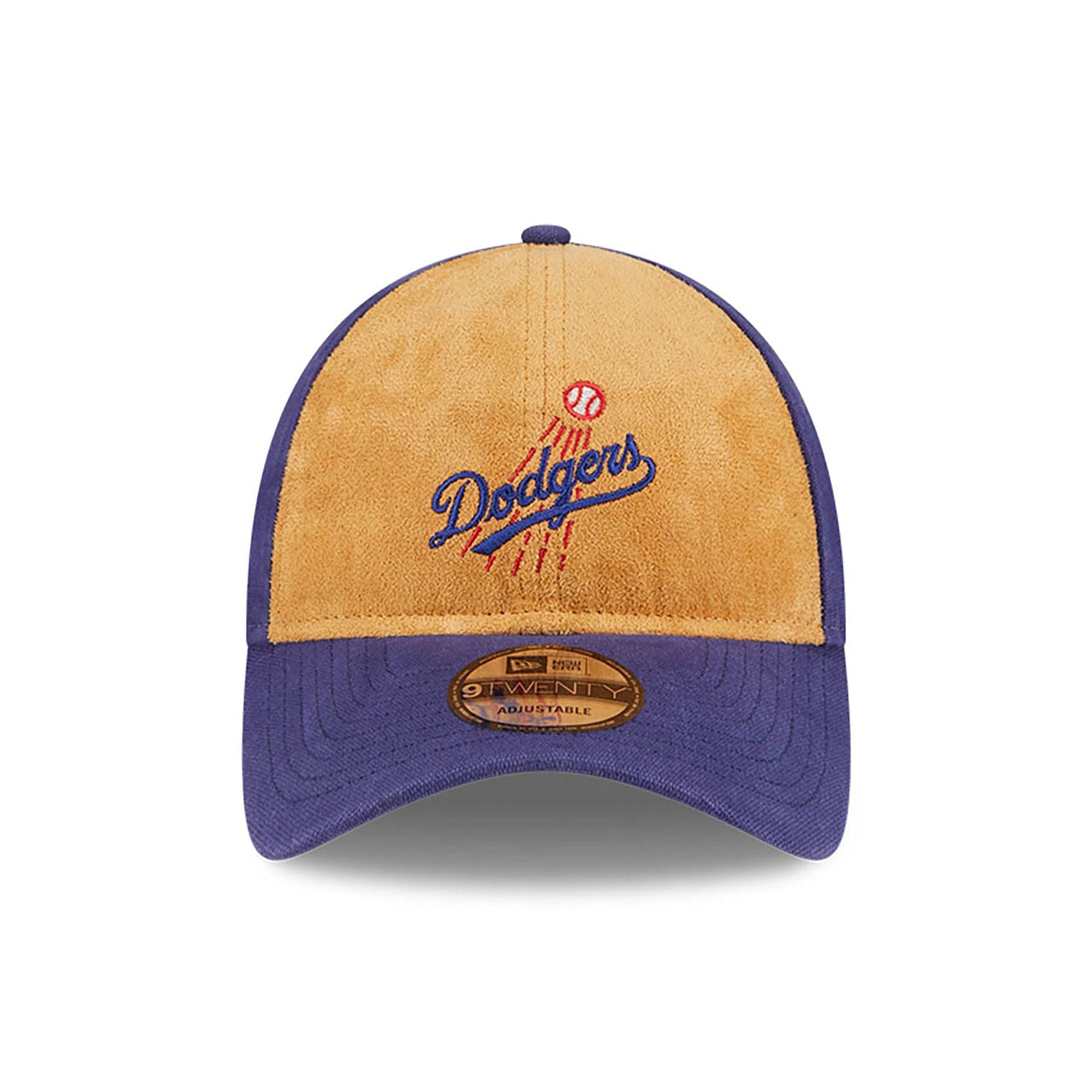 This is a LA Dodgers Tan Texture Dark Blue 9TWENTY Adjustable Cap 3