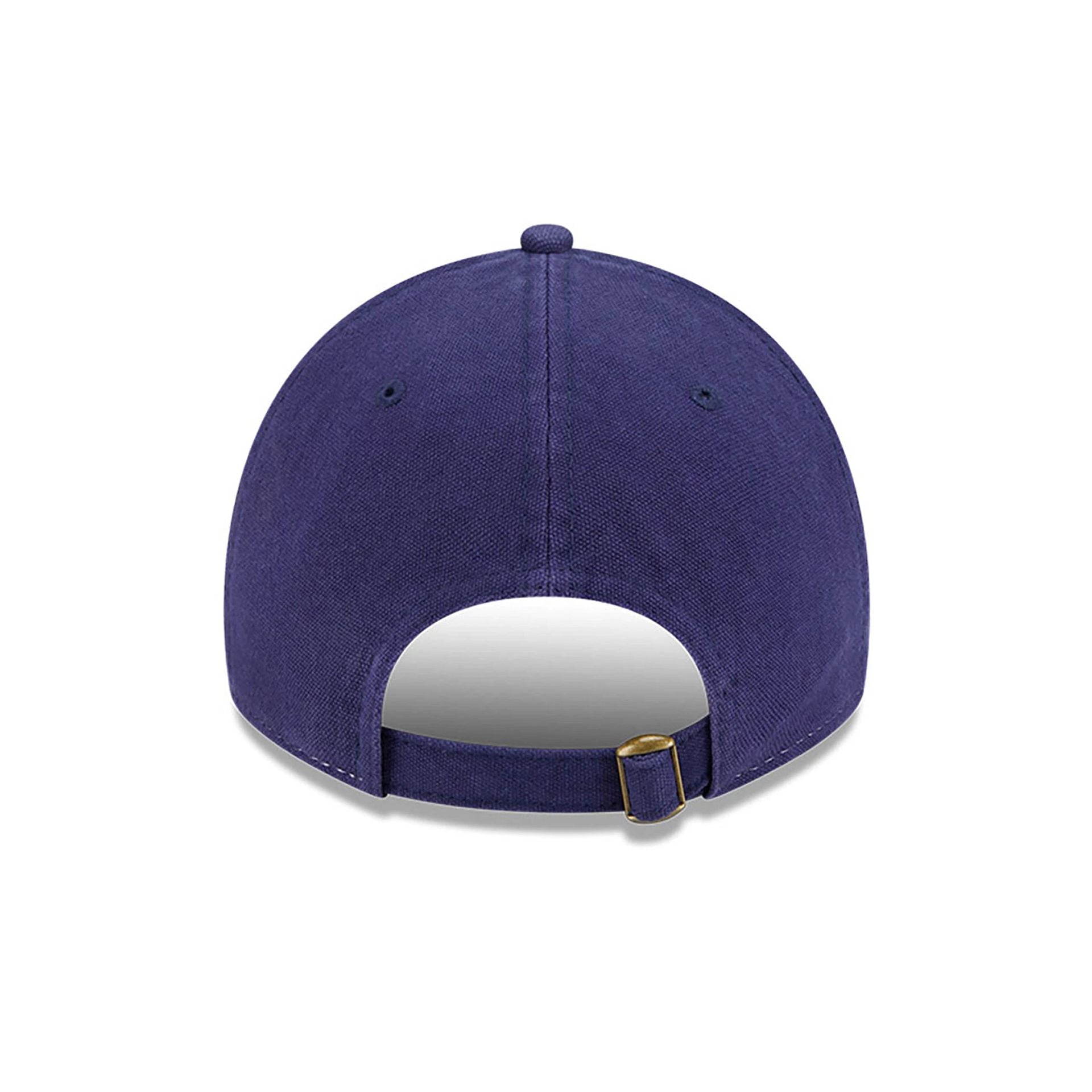 This is a LA Dodgers Tan Texture Dark Blue 9TWENTY Adjustable Cap 5