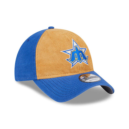 This is a Seattle Mariners Tan Texture Blue 9TWENTY Adjustable Cap 4