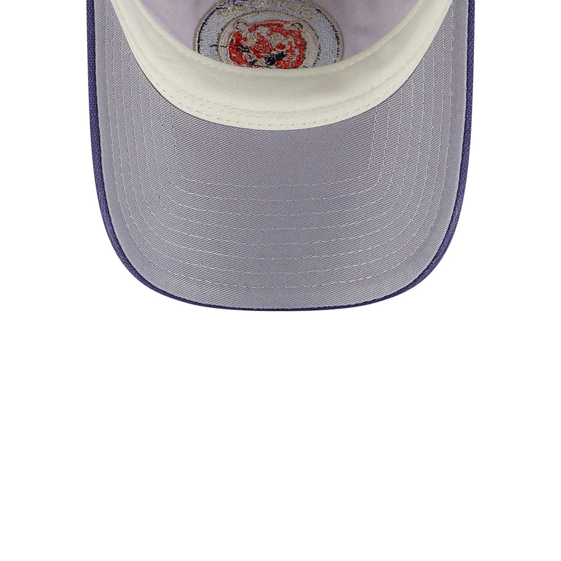 This is a Detroit Tigers Tan Texture Purple 9TWENTY Adjustable Cap 2