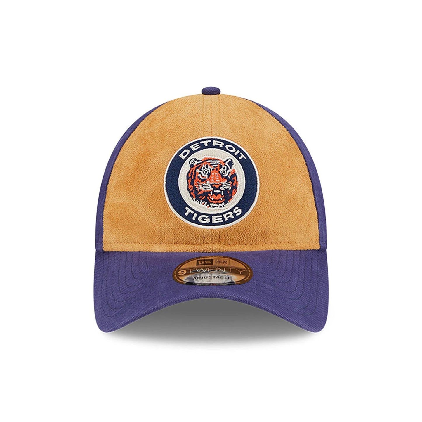 This is a Detroit Tigers Tan Texture Purple 9TWENTY Adjustable Cap 3