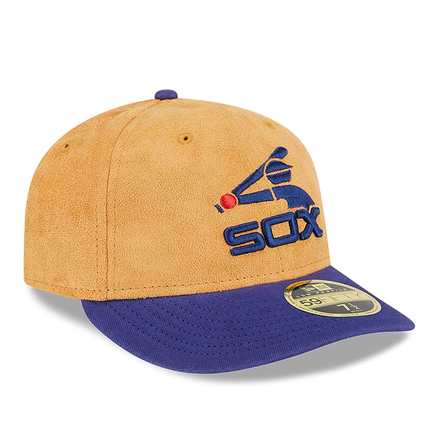 This is a Chicago White Sox Tan Texture Beige Low Profile 59FIFTY Fitted Cap 4