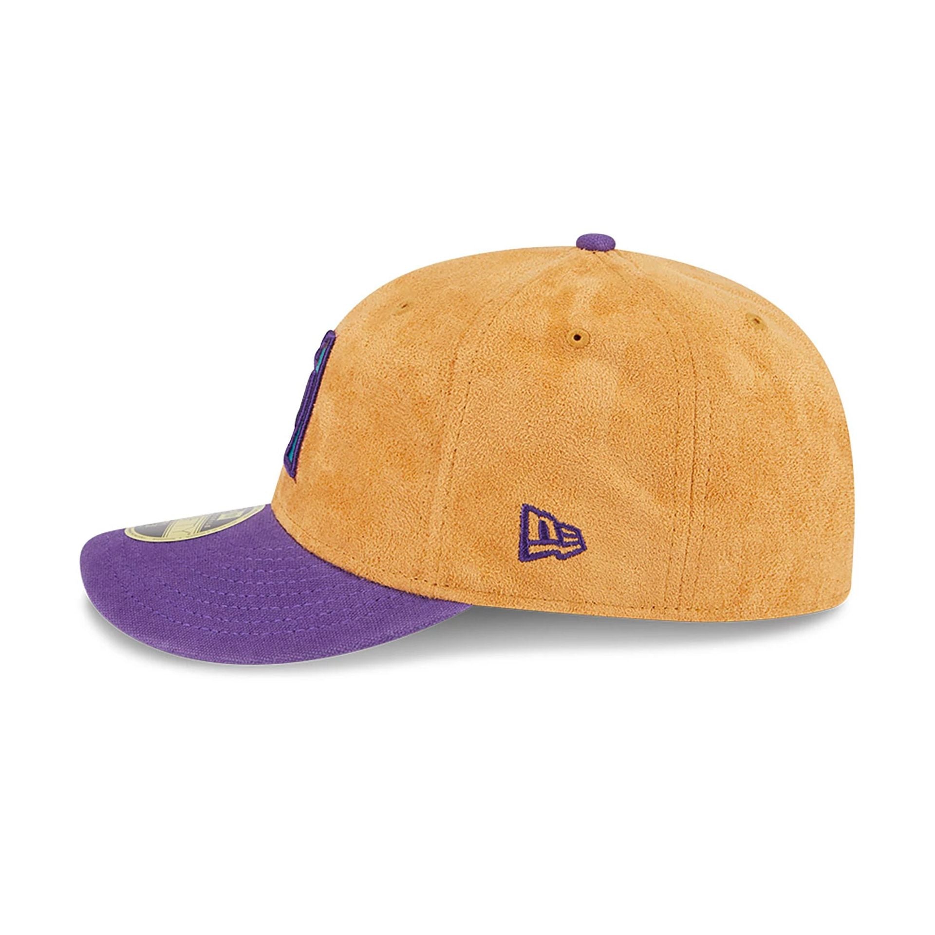 This is a Arizona Diamondbacks Tan Texture Beige Low Profile 59FIFTY Fitted Cap 6