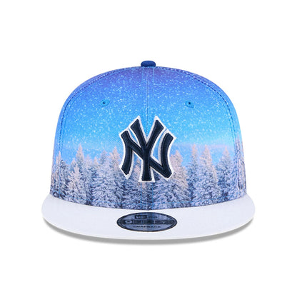 This is a New York Yankees Winter Photoreal Blue 9FIFTY Snapback Cap 3