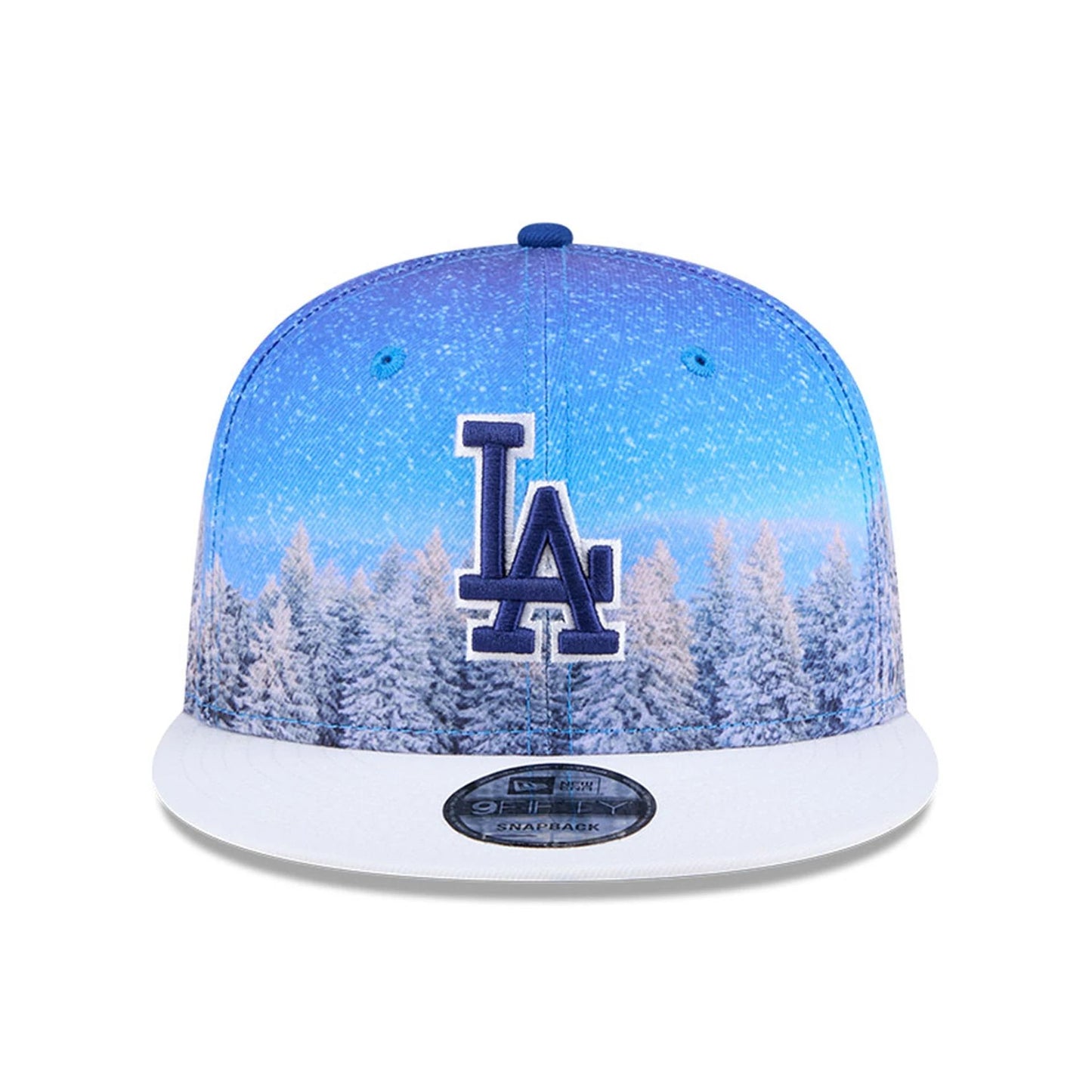 This is a LA Dodgers Winter Photoreal Blue 9FIFTY Snapback Cap 3