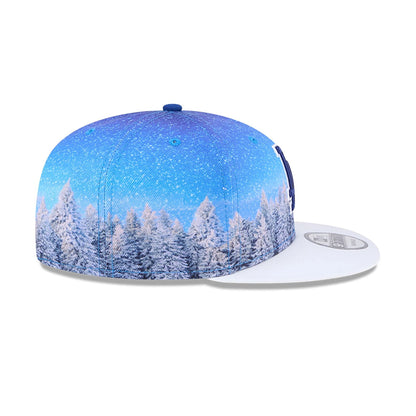 This is a LA Dodgers Winter Photoreal Blue 9FIFTY Snapback Cap 6