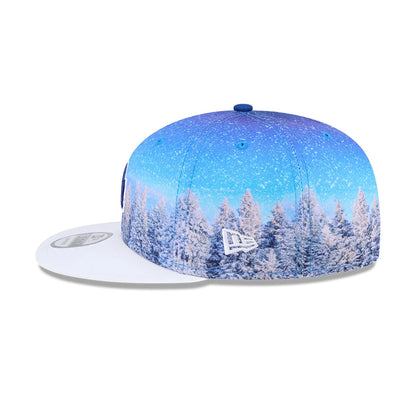 This is a LA Dodgers Winter Photoreal Blue 9FIFTY Snapback Cap 7